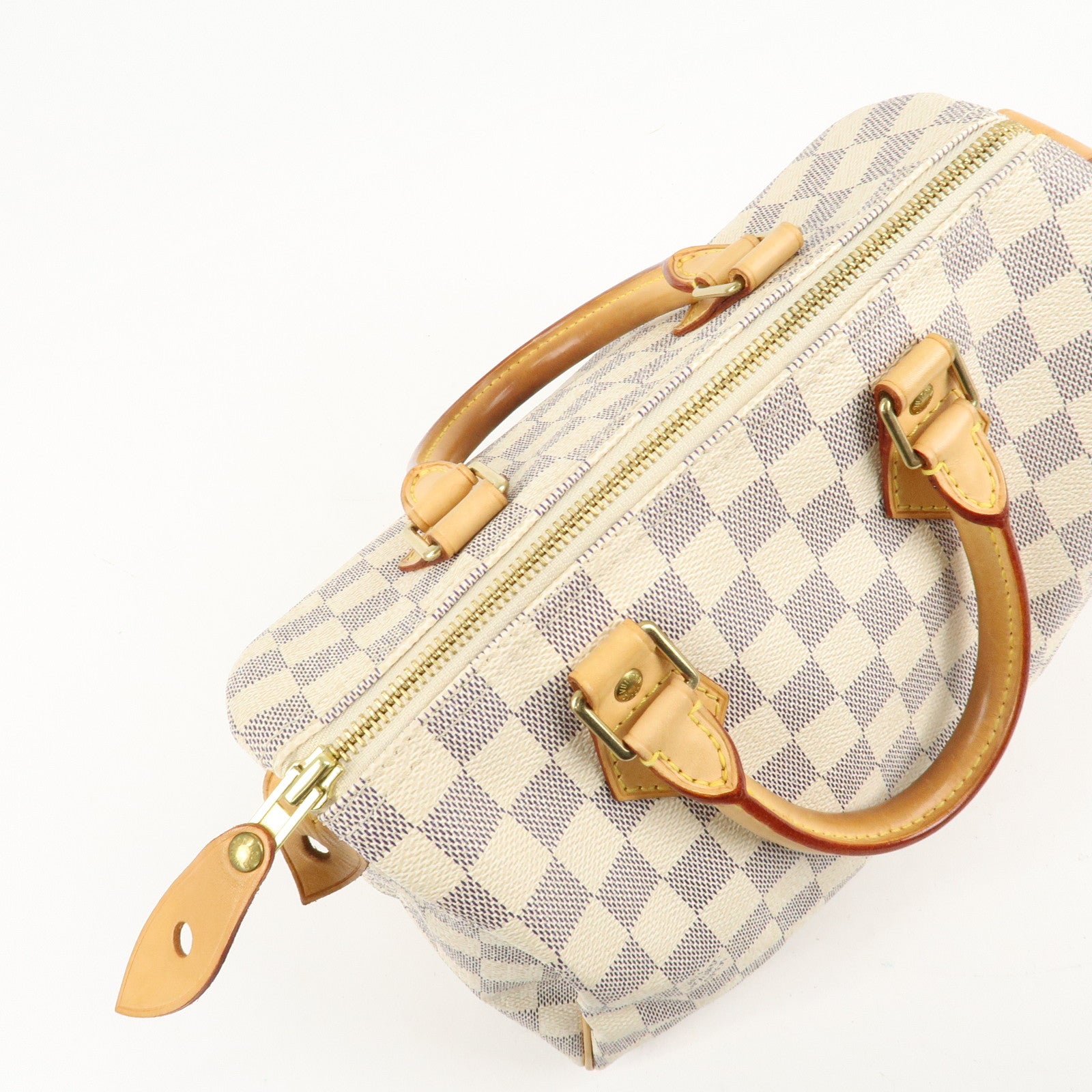 Louis Vuitton Damier Azur Speedy 25 Boston Bag Hand Bag N41534 Used