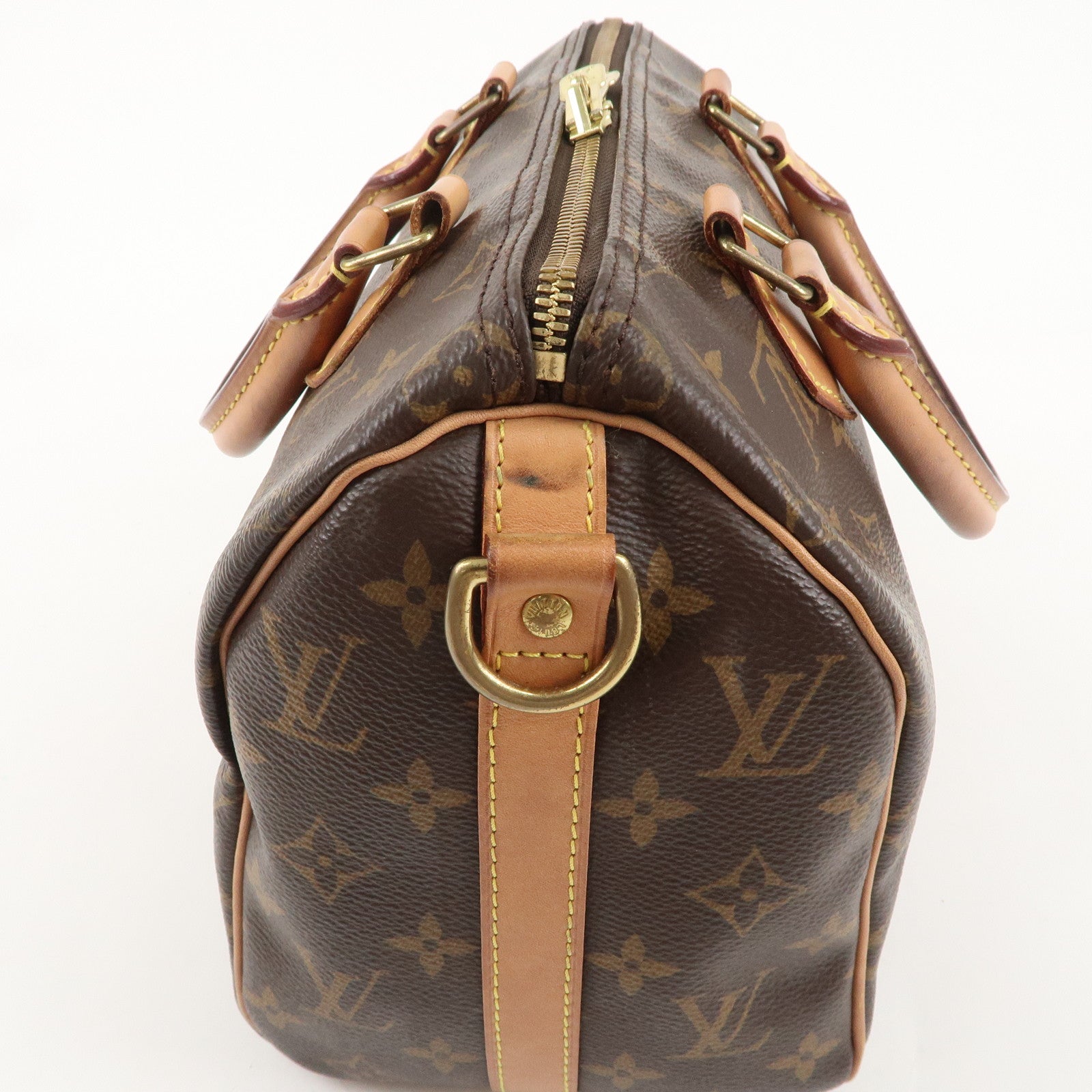 Louis Vuitton Monogram Speedy Bandouliere 25 Brown M41113