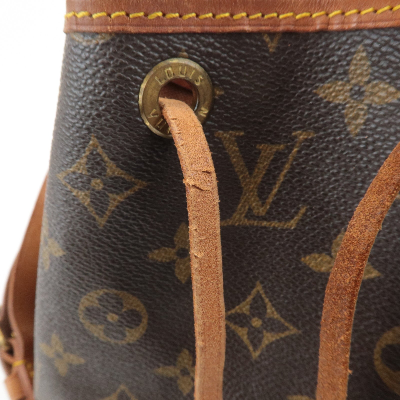 Louis Vuitton Monogram Petit Noe Shoulder Bag Brown M42226 Used