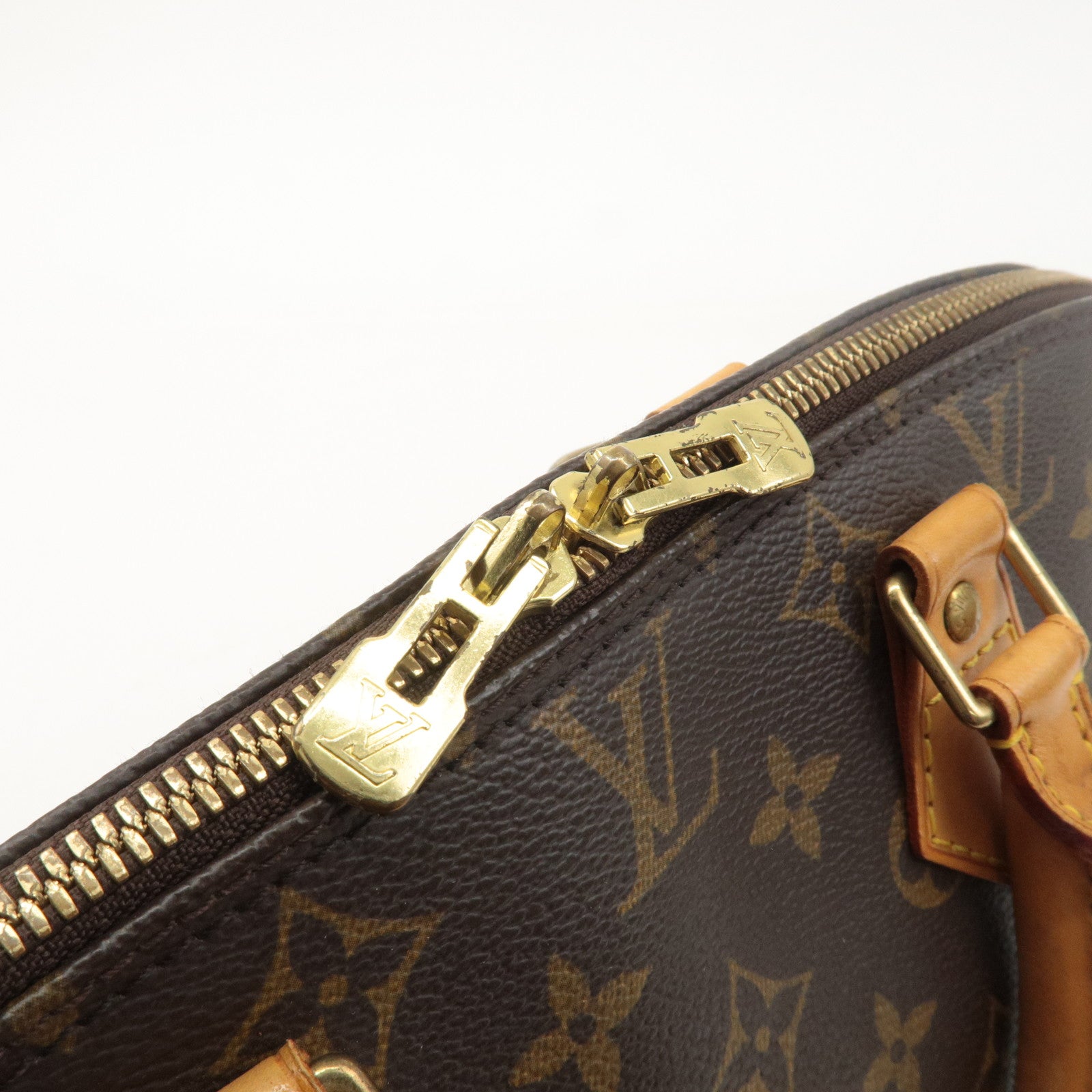 Louis Vuitton Monogram Alma Hand Bag Brown M51130