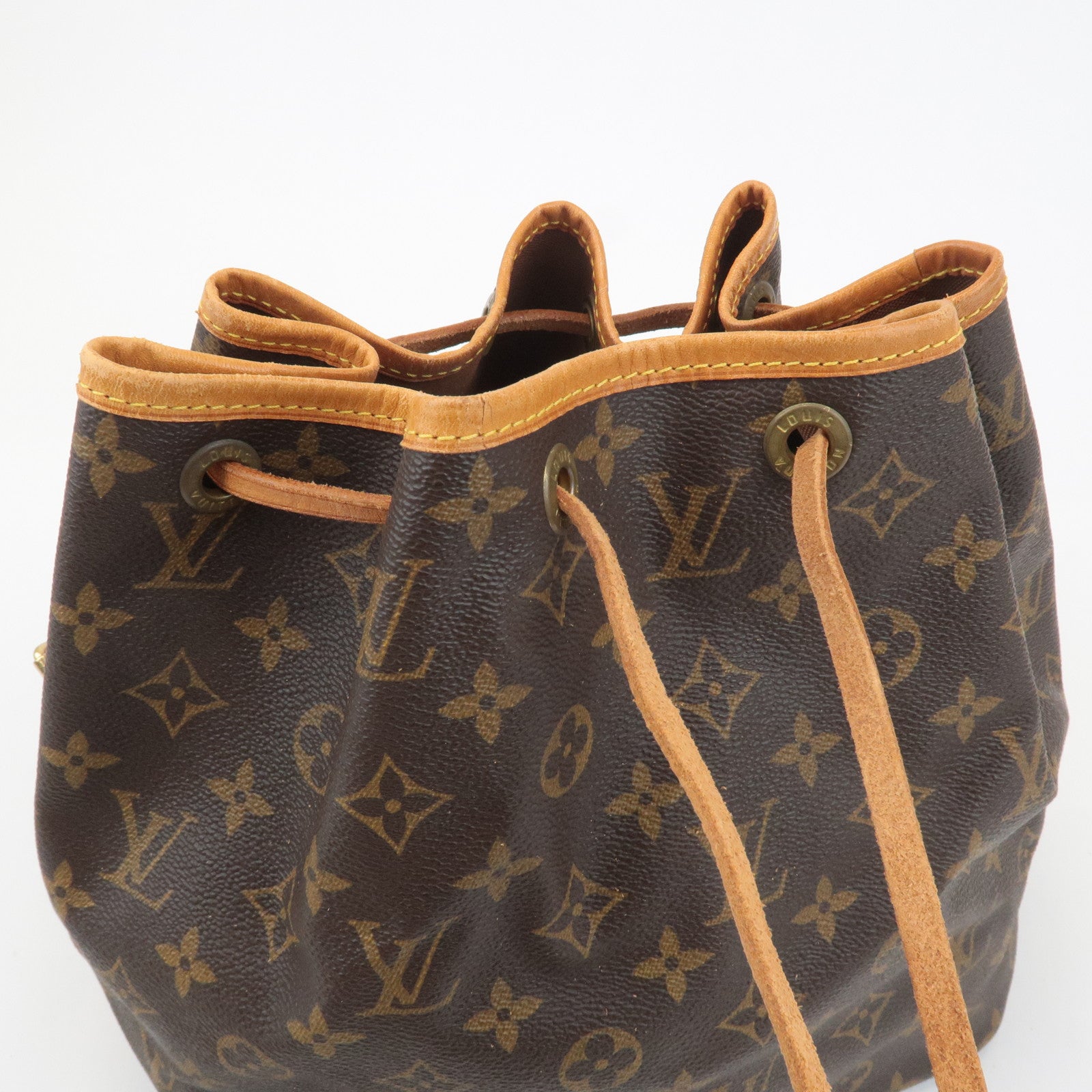 Louis Vuitton Monogram Petit Noe Shoulder Bag Brown M42226