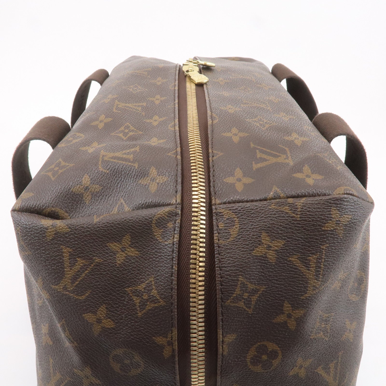 Louis Vuitton Monogram Weekender MM Boston Bag Brown M40476