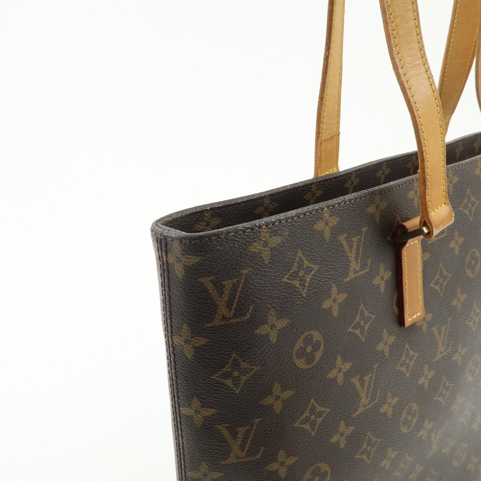 Louis Vuitton Monogram Luco Tote Bag Hand Bag Brown M51155 Used