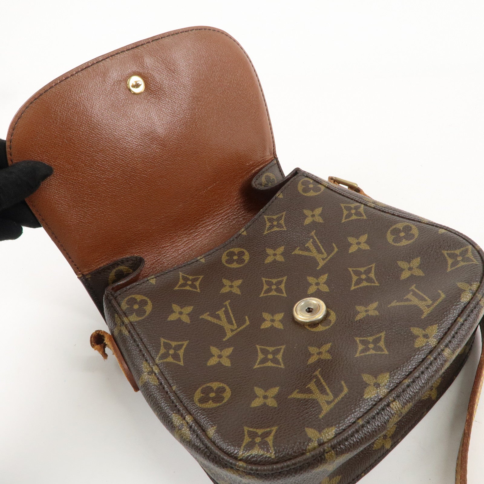 Louis Vuitton Monogram Saint Cloud MM Shoulder Bag Brown M51243