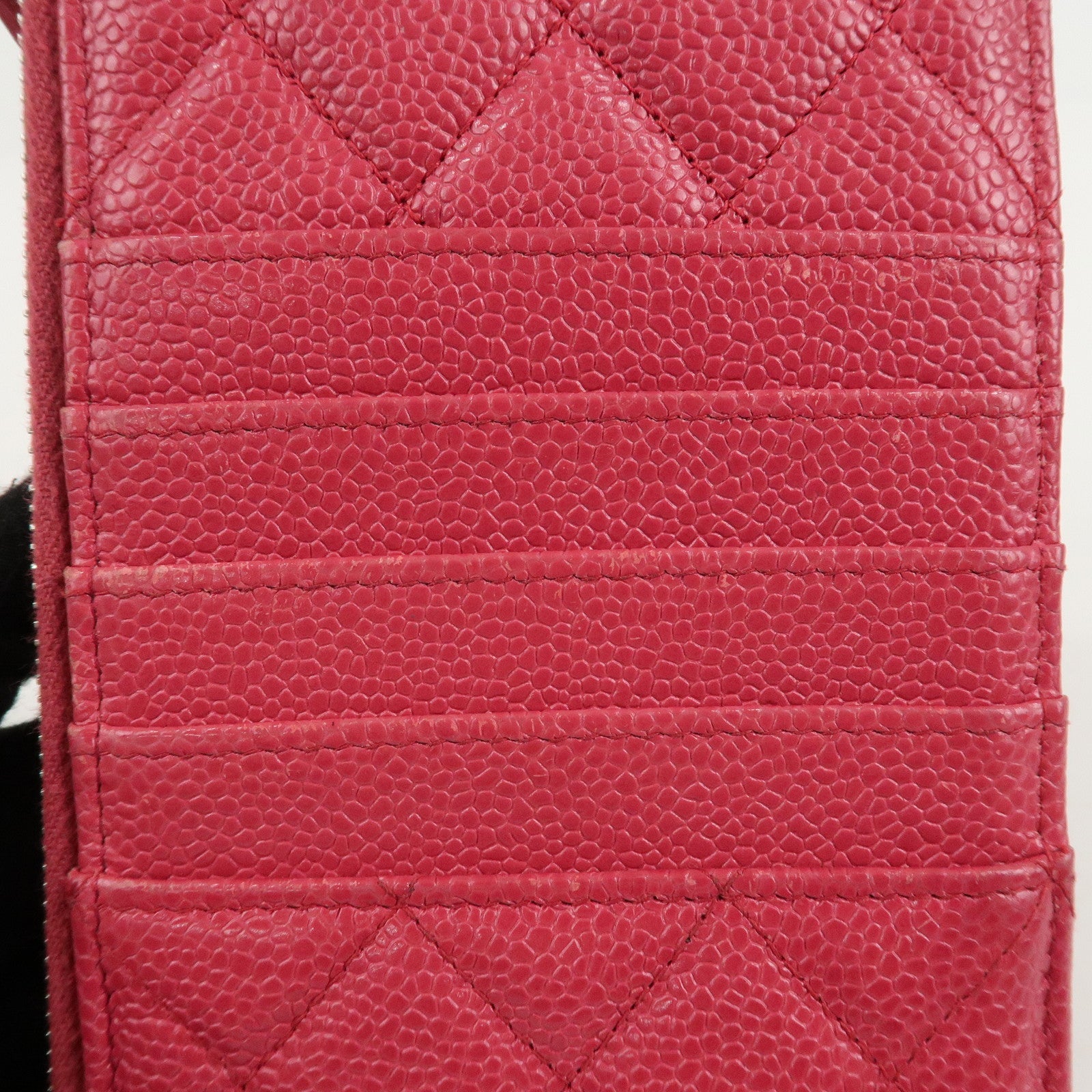 CHANEL Matelasse Caviar Skin Phone 
Card Case Pink AP0225 Used