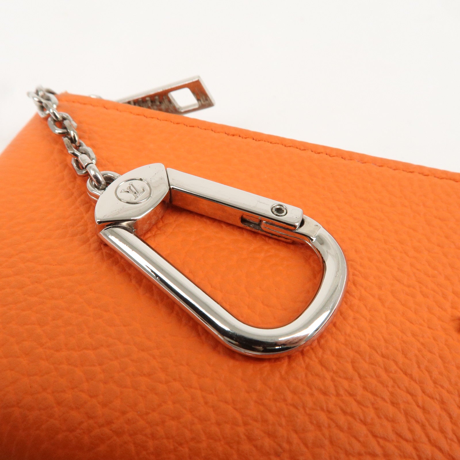 Louis Vuitton Aerogram Pochette Cles Coin Case Orange M81032