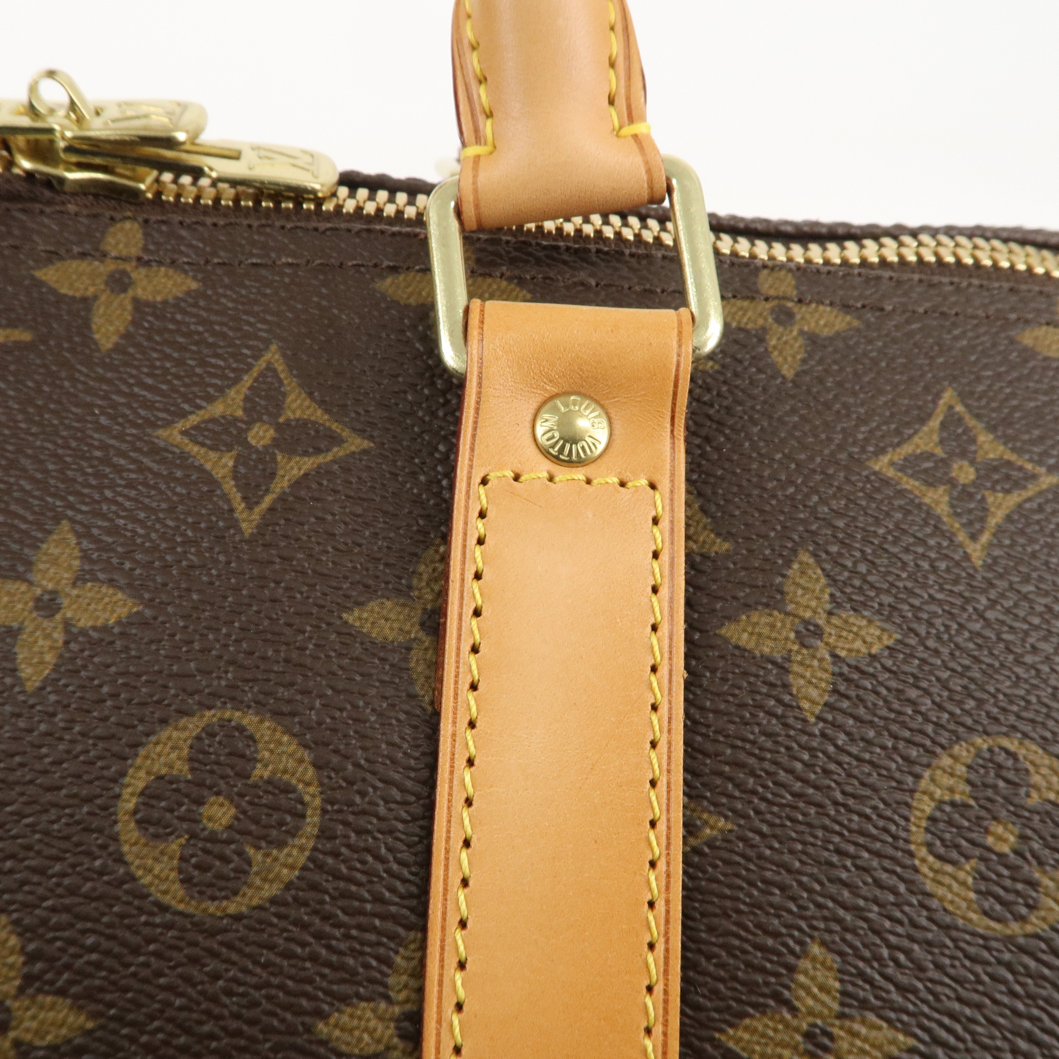 Louis Vuitton Monogram Keep All Bandouliere 60 Bag Brown M41412