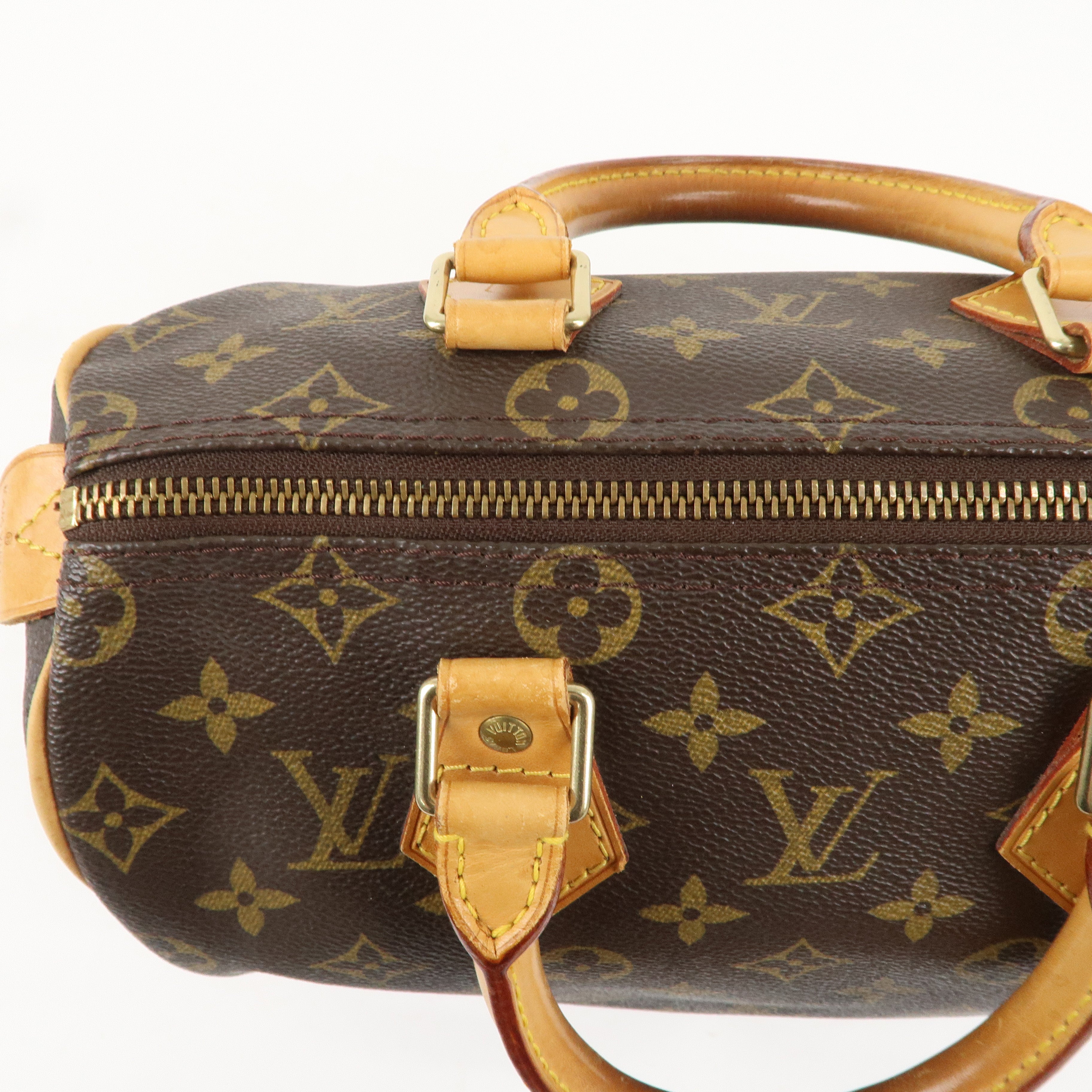 Louis Vuitton Monogram Speedy 25 Hand Bag Boston Bag M41528