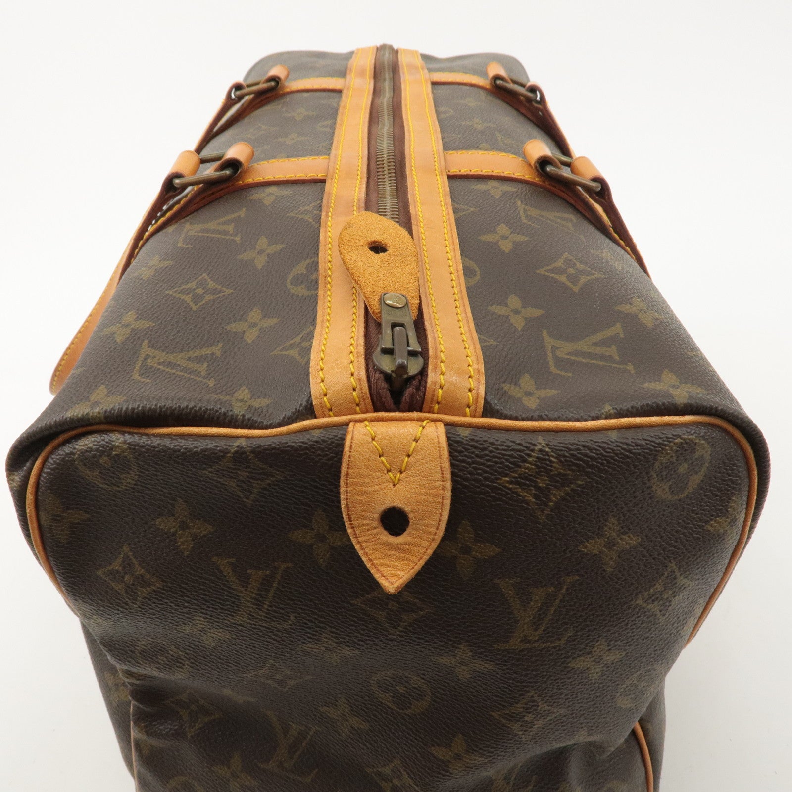 Louis Vuitton Monogram Sac Souple 45 Boston Bag Brown M41624