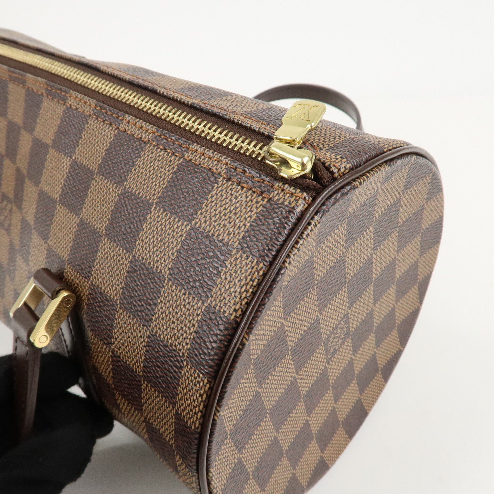 Louis Vuitton Damier Ebene Papillon30 Hand Bag N51303 Brown Used