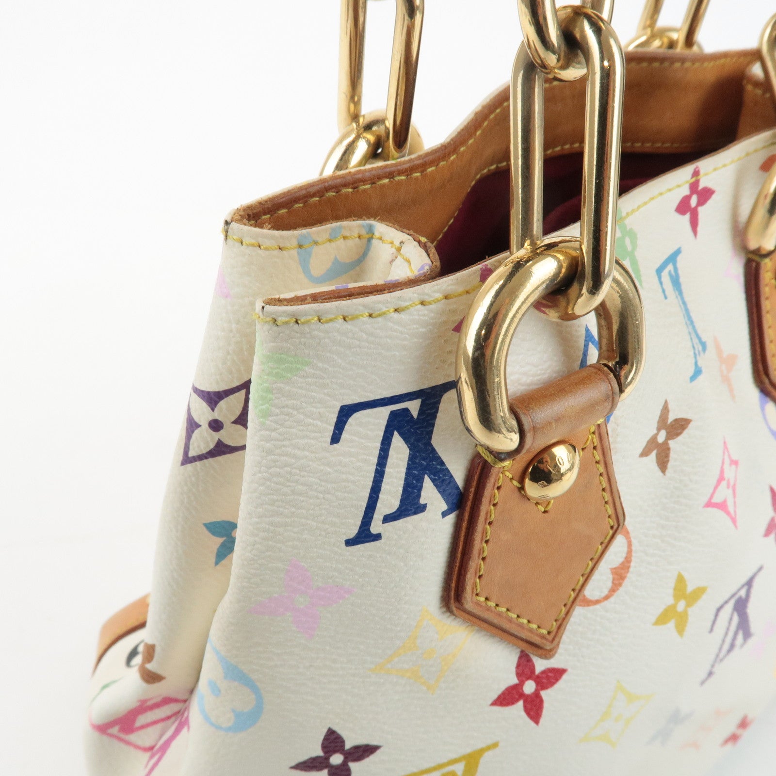 Louis Vuitton Monogram Multicolor Audra Hand Bag Blanc M40047