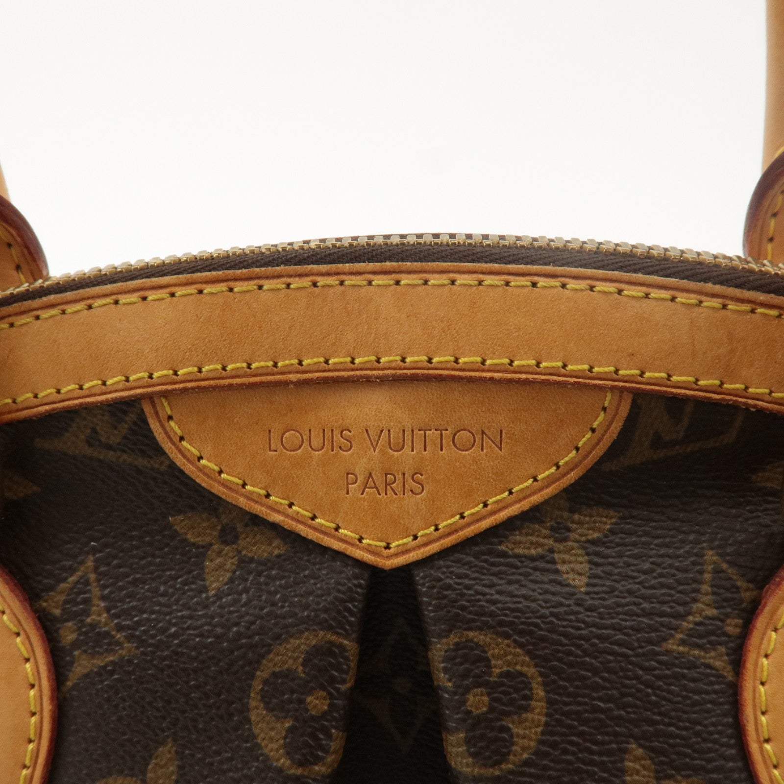 Louis Vuitton Monogram Tivoli PM Hand Bag Brown M40143