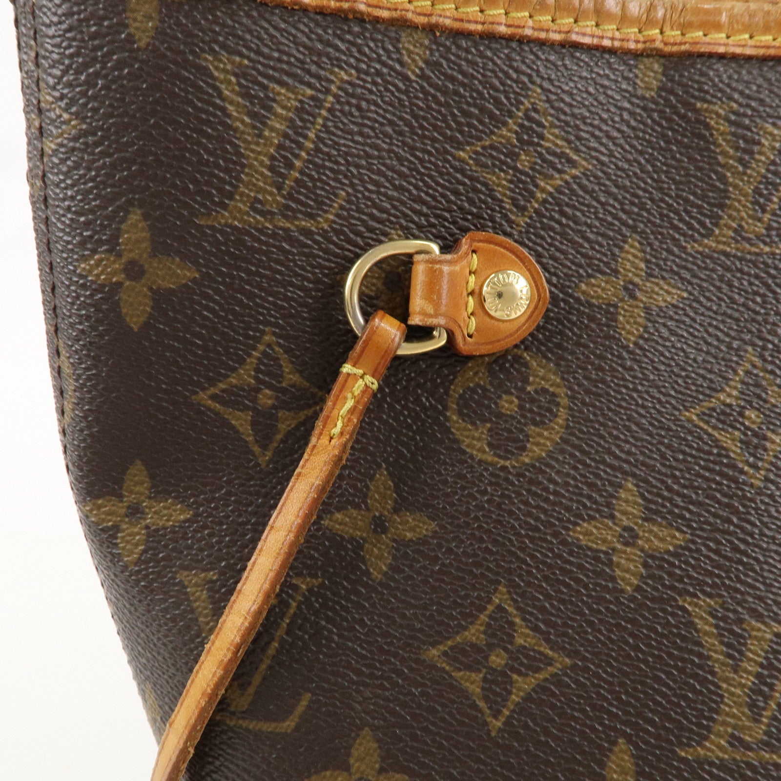 Louis Vuitton Monogram Neverfull MM Tote Bag Brown M40156