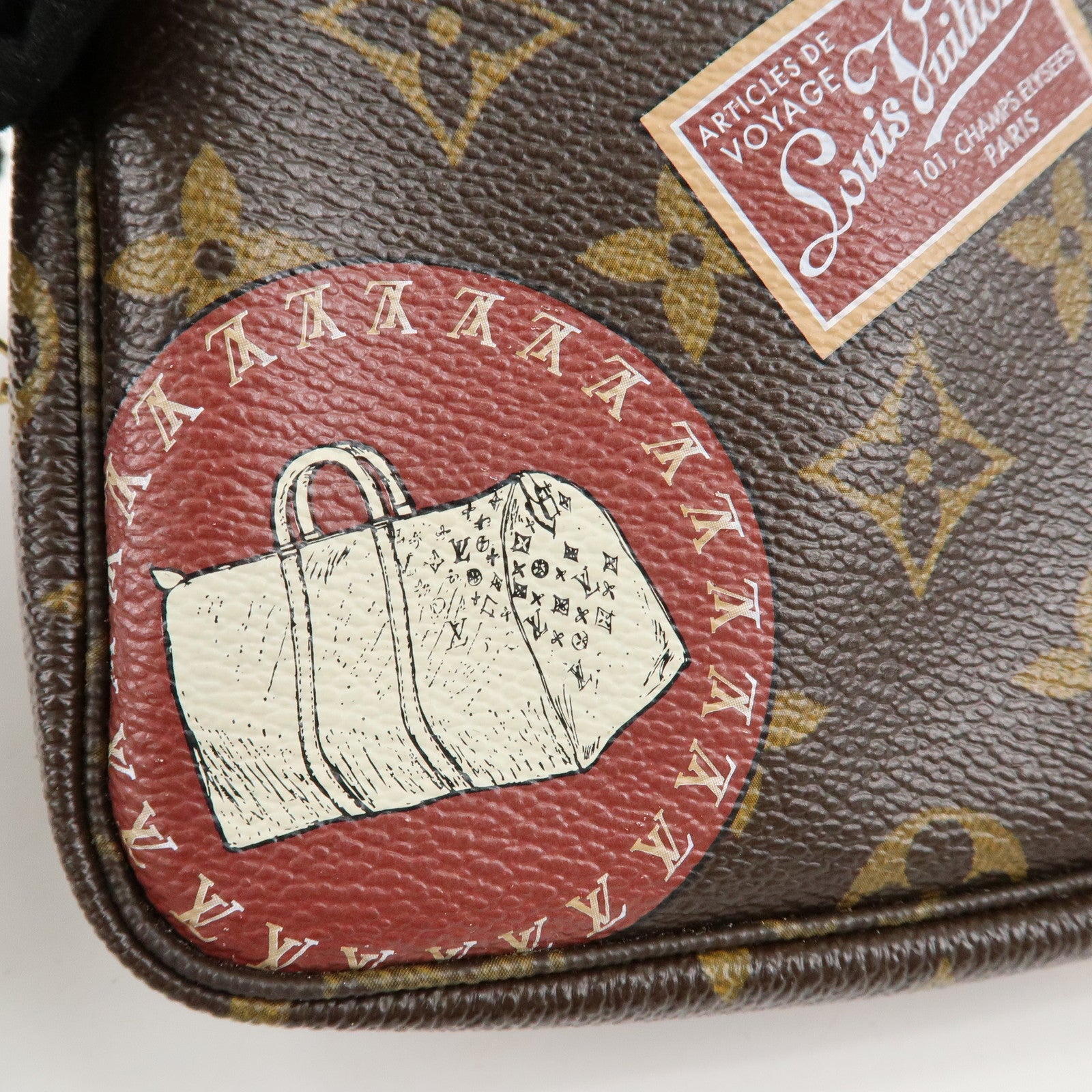 Louis Vuitton Monogram Patch Mini Pochette Accessoires M95804