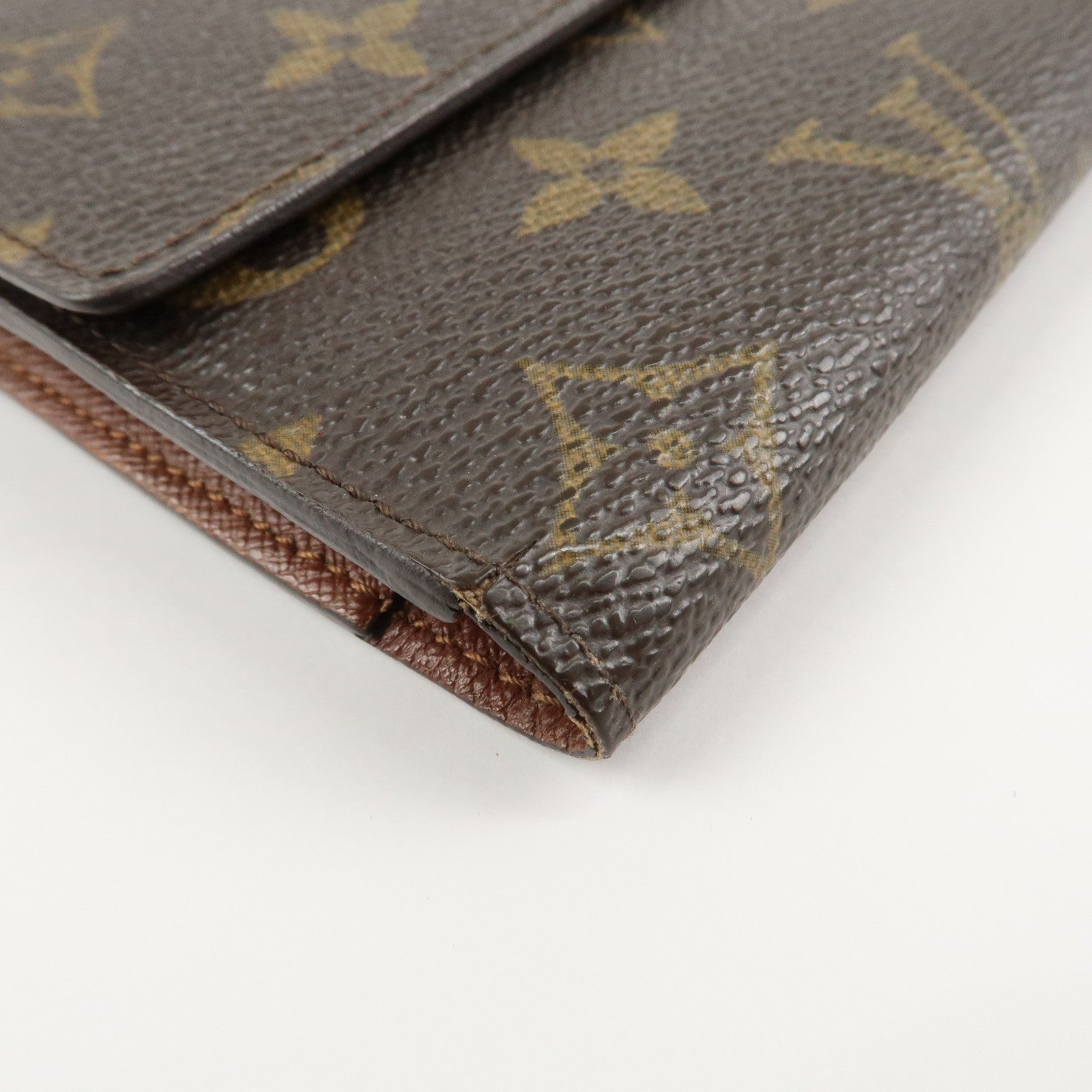 Louis Vuitton Set of 2 Monogram Portefeuille Wallet M61654 M61217 Used