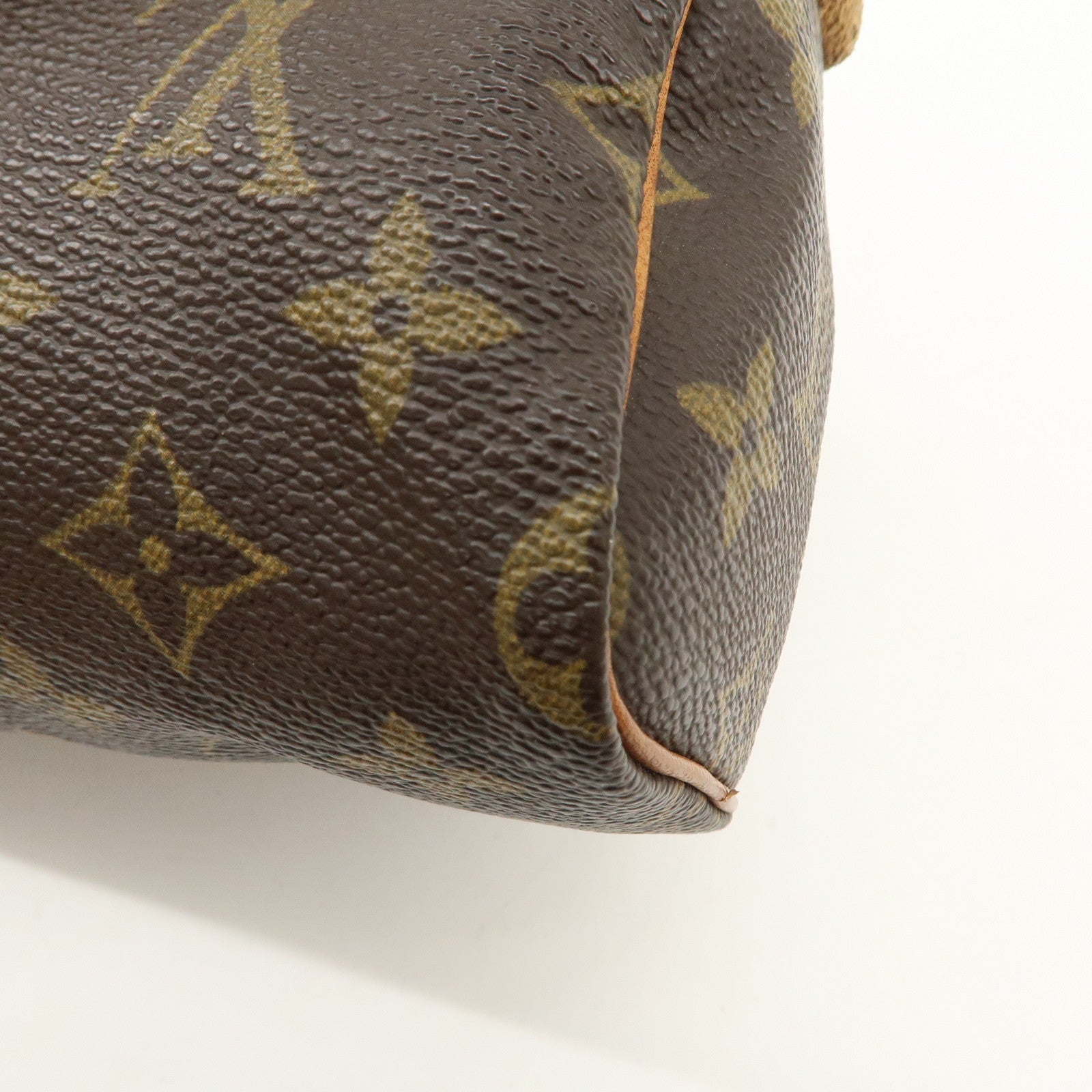 Louis Vuitton Monogram Mini Speedy Hand Bag Brown M41534 Used