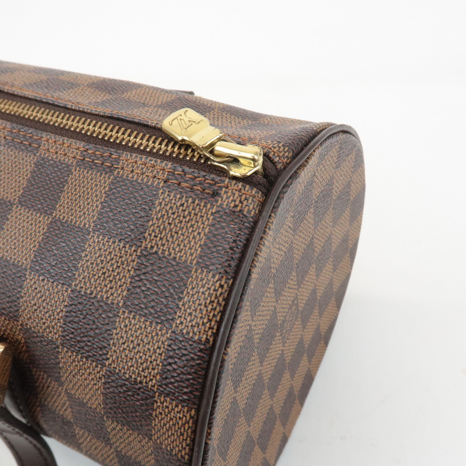 Louis Vuitton Damier Ebene Papillon 30 Hand Bag Brown N51303 Used