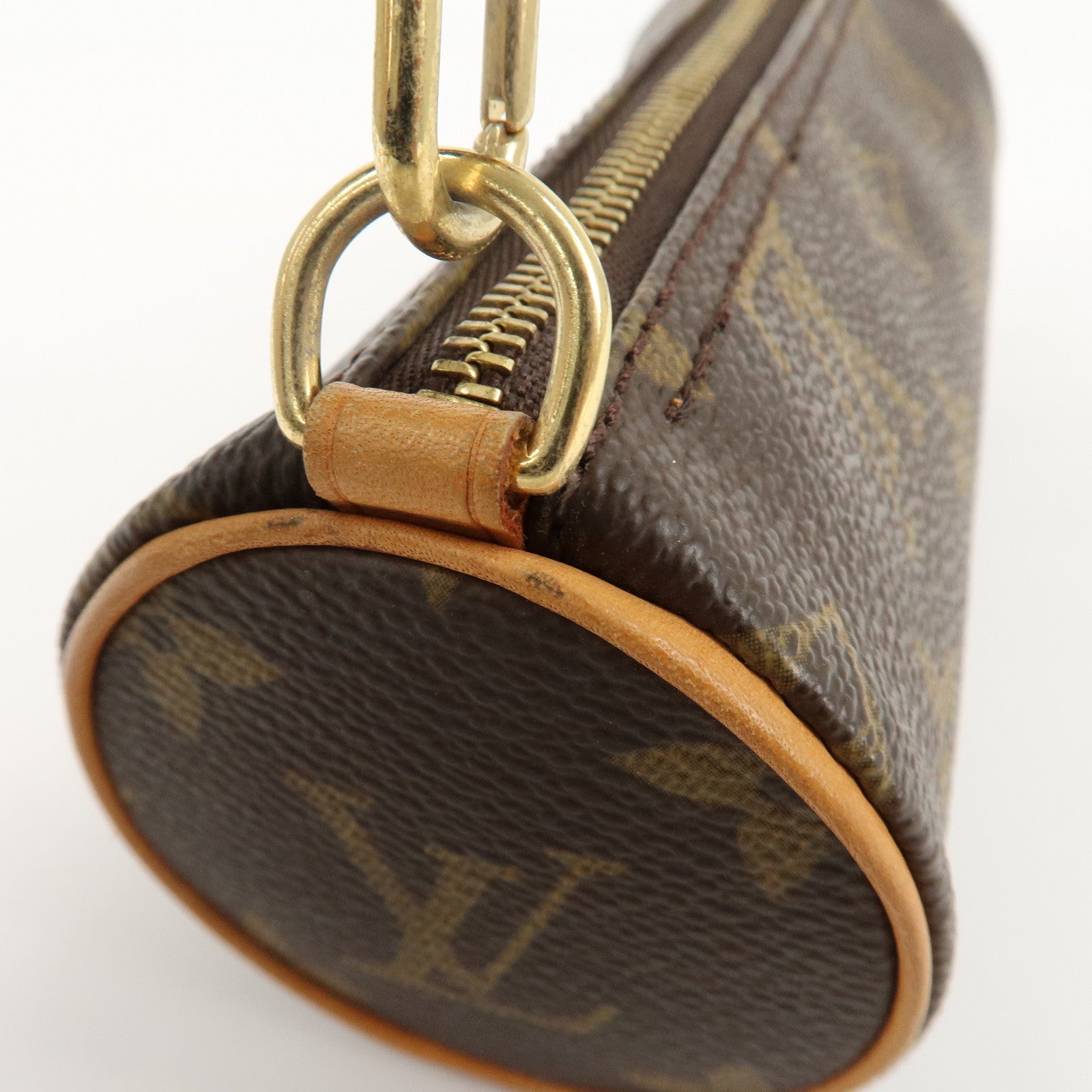 Louis Vuitton Monogram Mini Pouch for Papillon Bag New Style Brown Used