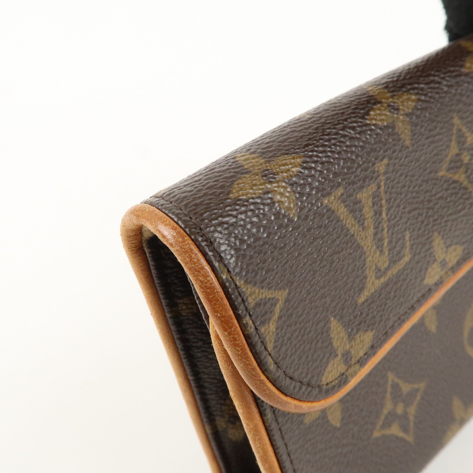 Louis Vuitton Monogram Pochette Florentine Waist Bag Belt XS M51855