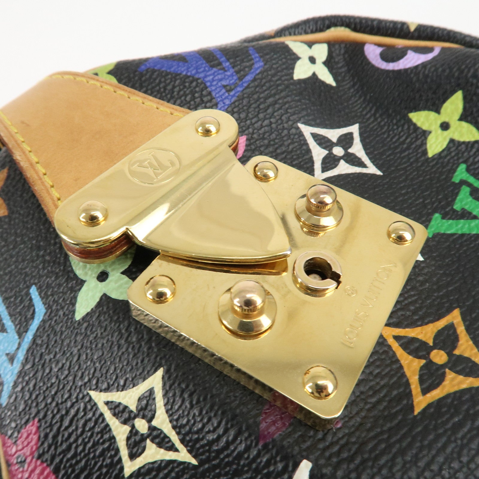 Louis Vuitton Monogram Multi Color Speedy 30 Hand Bag M92642 Used