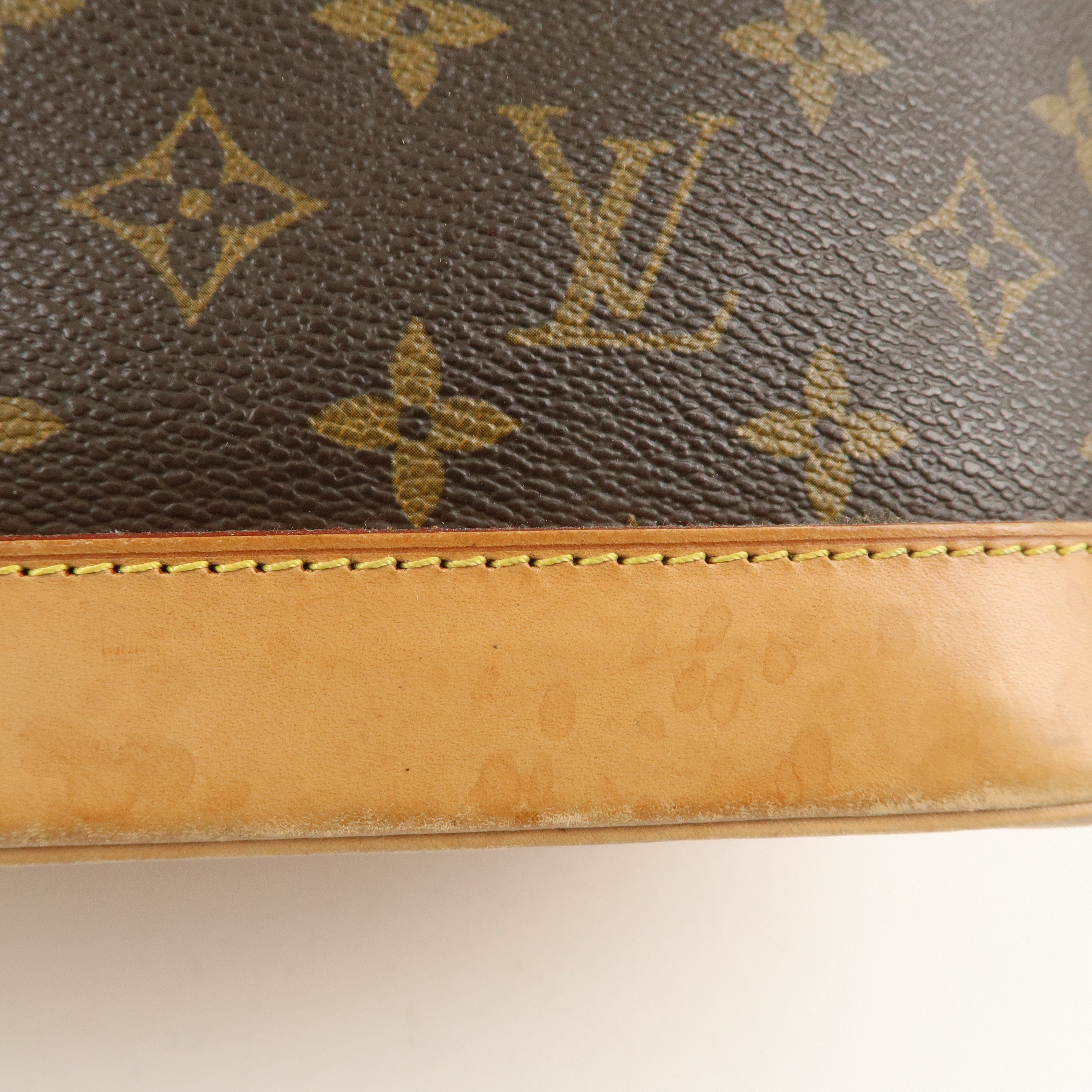 Louis Vuitton Monogram Alma Hand Bag Brown M51130