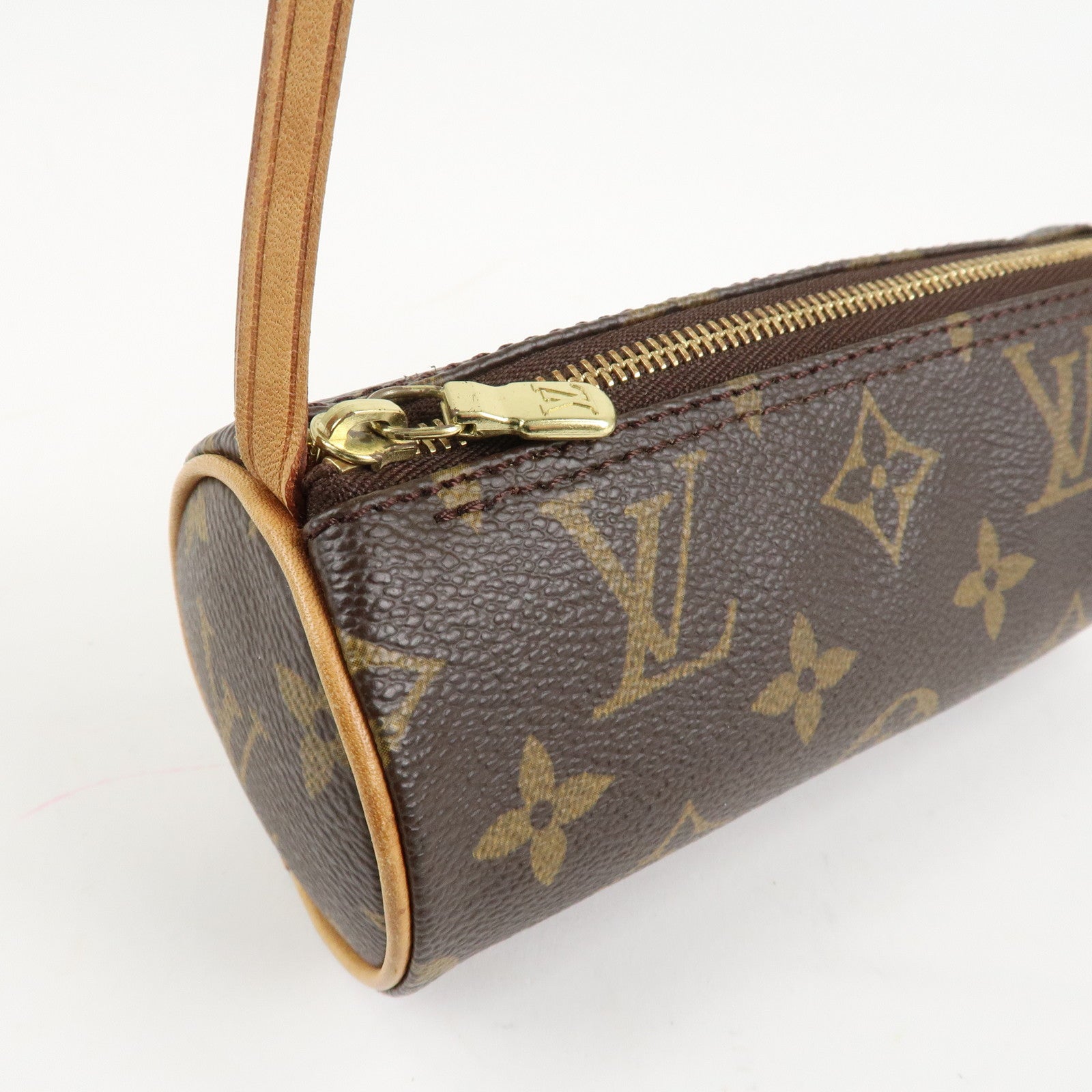 Louis Vuitton Monogram Mini Pouch for Papillon Bag New Style Brown Used