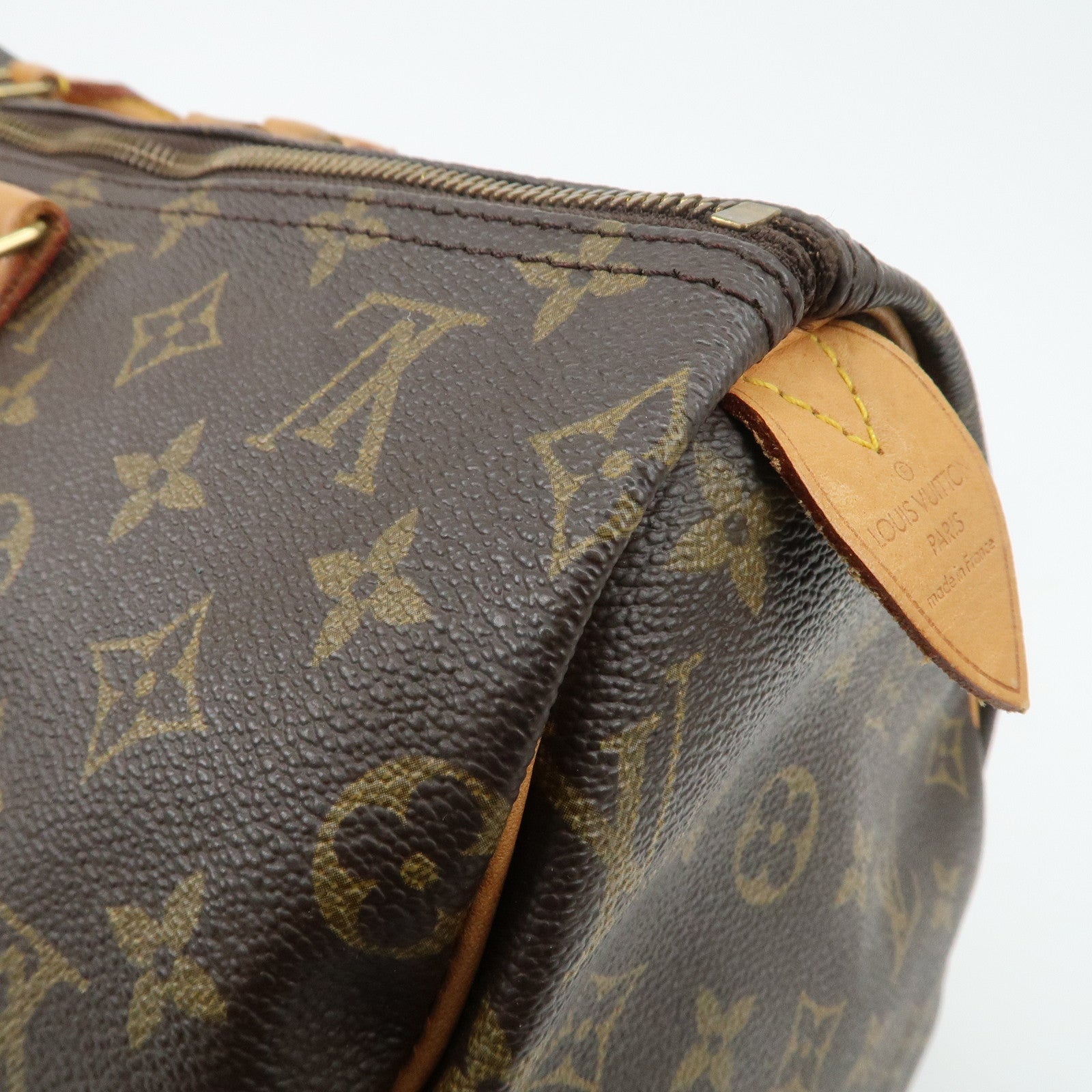 Louis Vuitton Monogram Speedy 40 Hand Bag Boston Bag M41522 Used