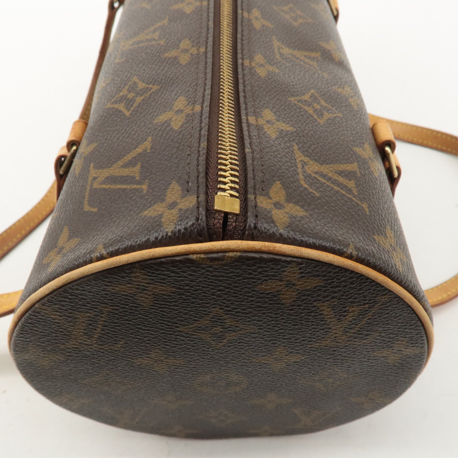 Louis Vuitton Monogram Papillon 30 Hand Bag Brown M51385