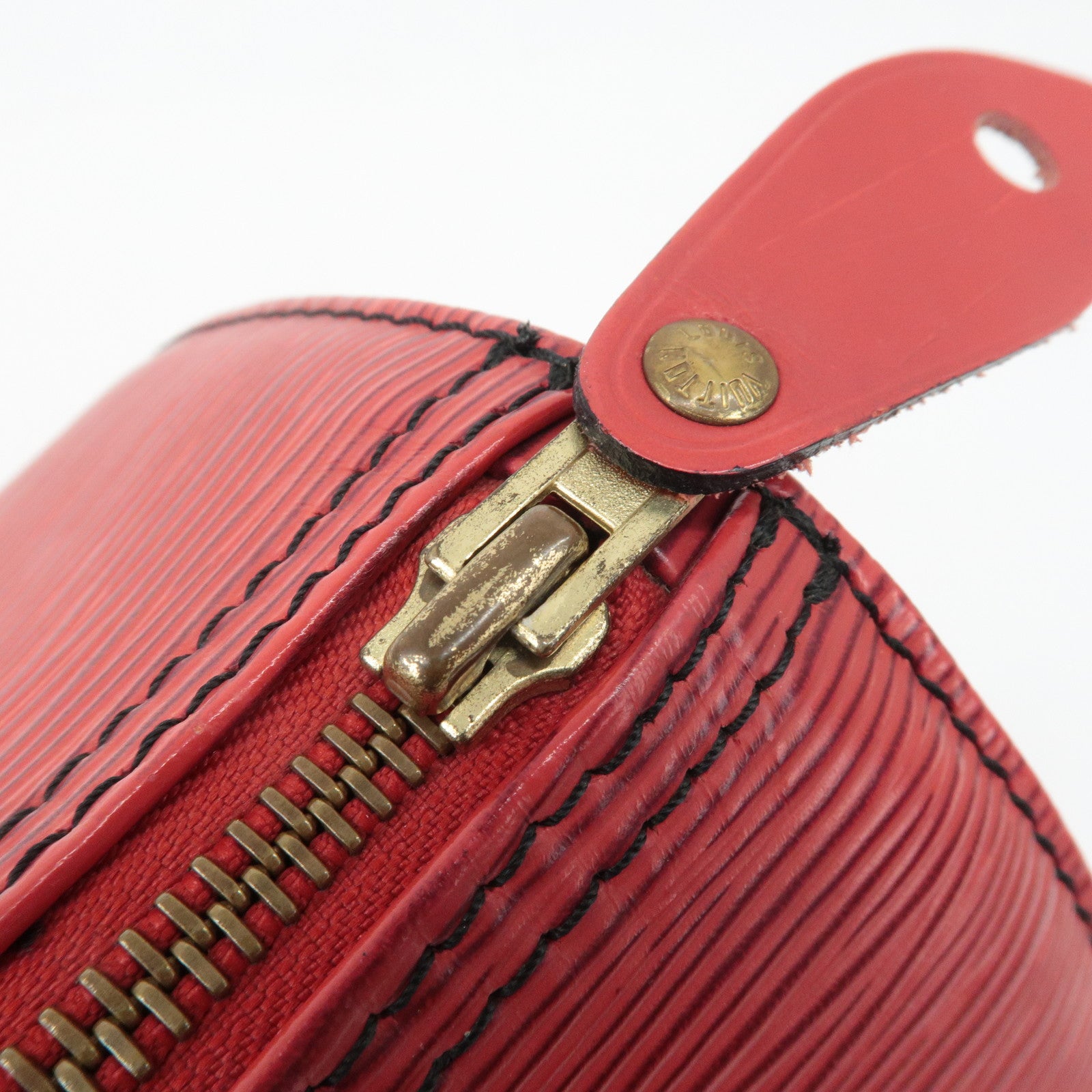 Louis Vuitton Epi Speedy 25 Hand Bag Castilian Red M43017 Used