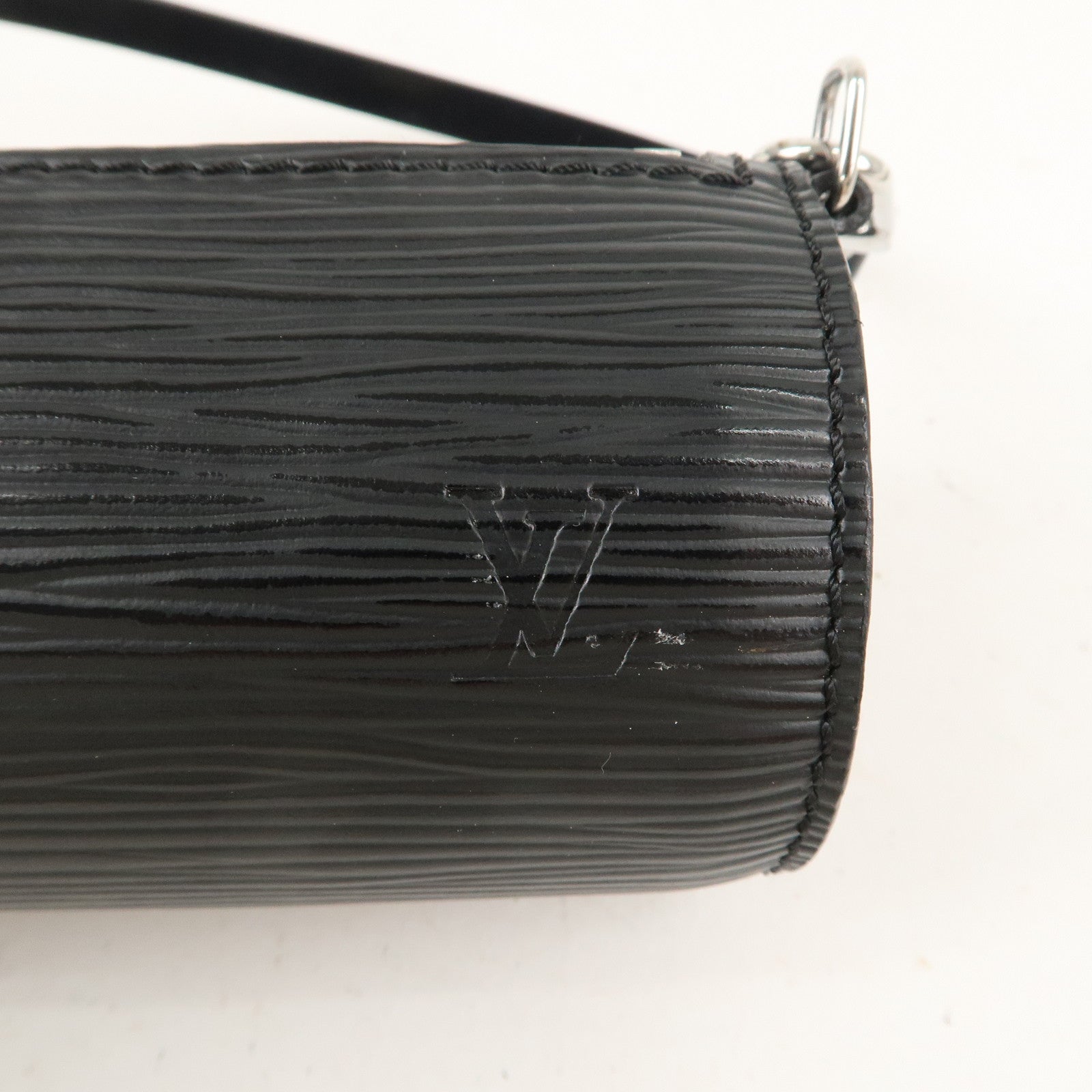 Louis Vuitton Epi Mini Pouch For Soufflot Hand Bag Noir Black