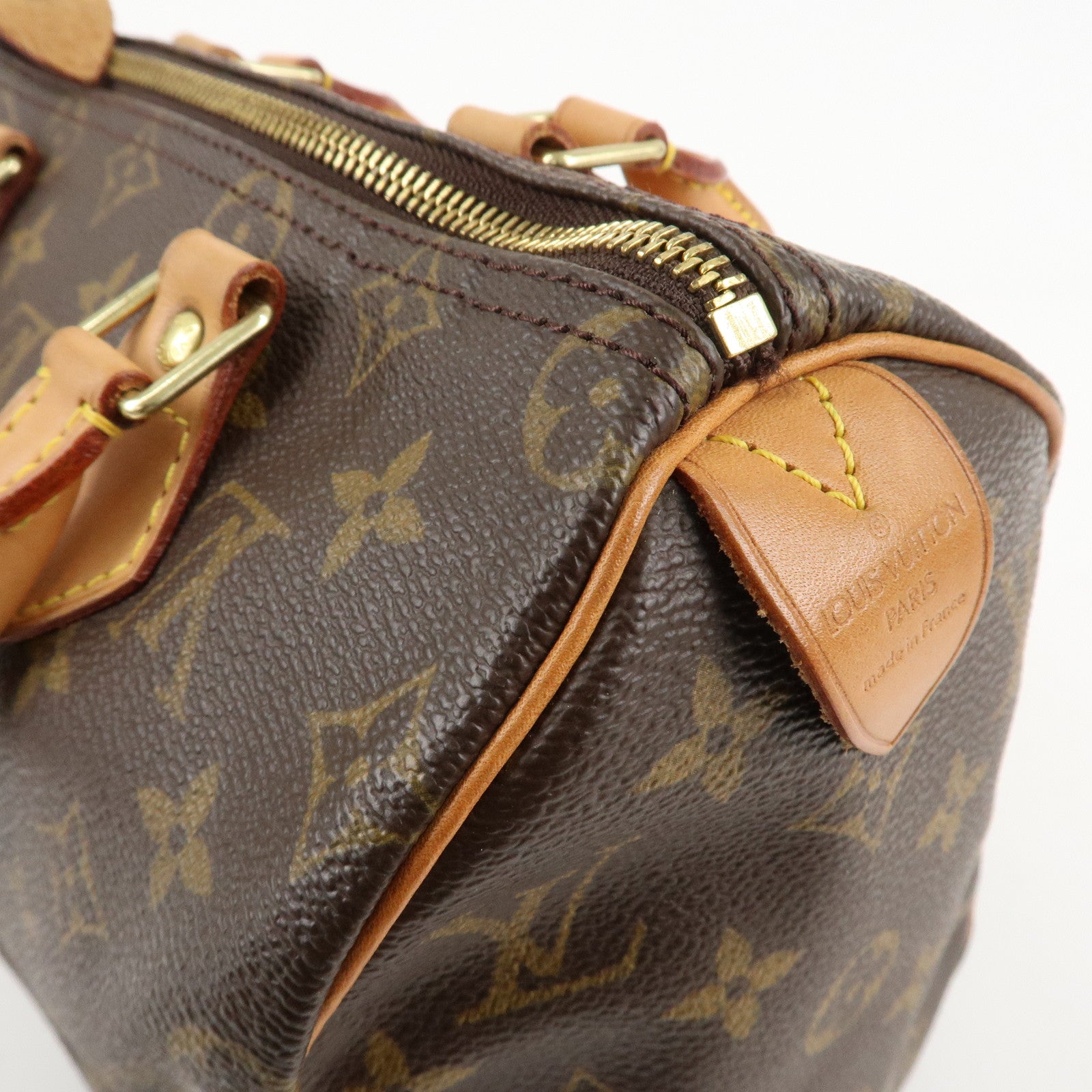 Louis Vuitton Monogram Speedy 25 Hand Bag Boston Bag M41528 Used