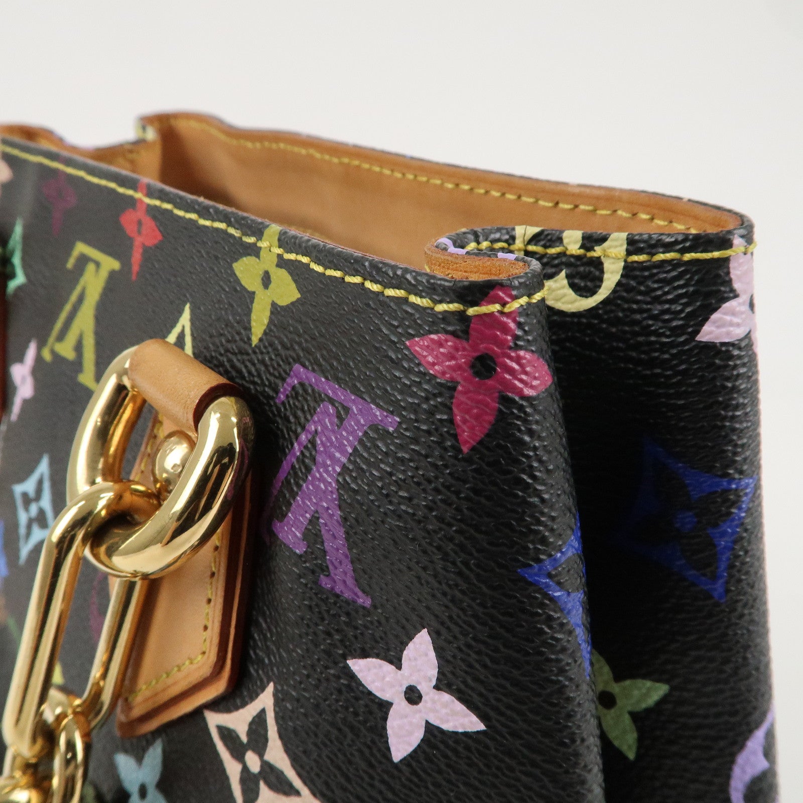 Louis Vuitton Monogram Multicolor Audra Hand Bag Noir M40048