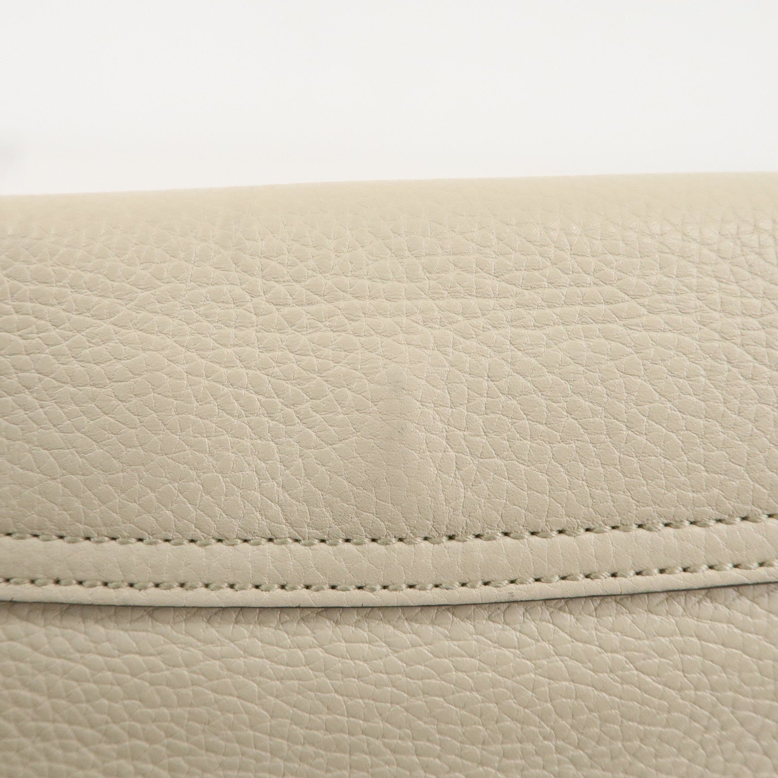 GUCCI Soho Leather Chain Shoulder Bag Ivory 536224