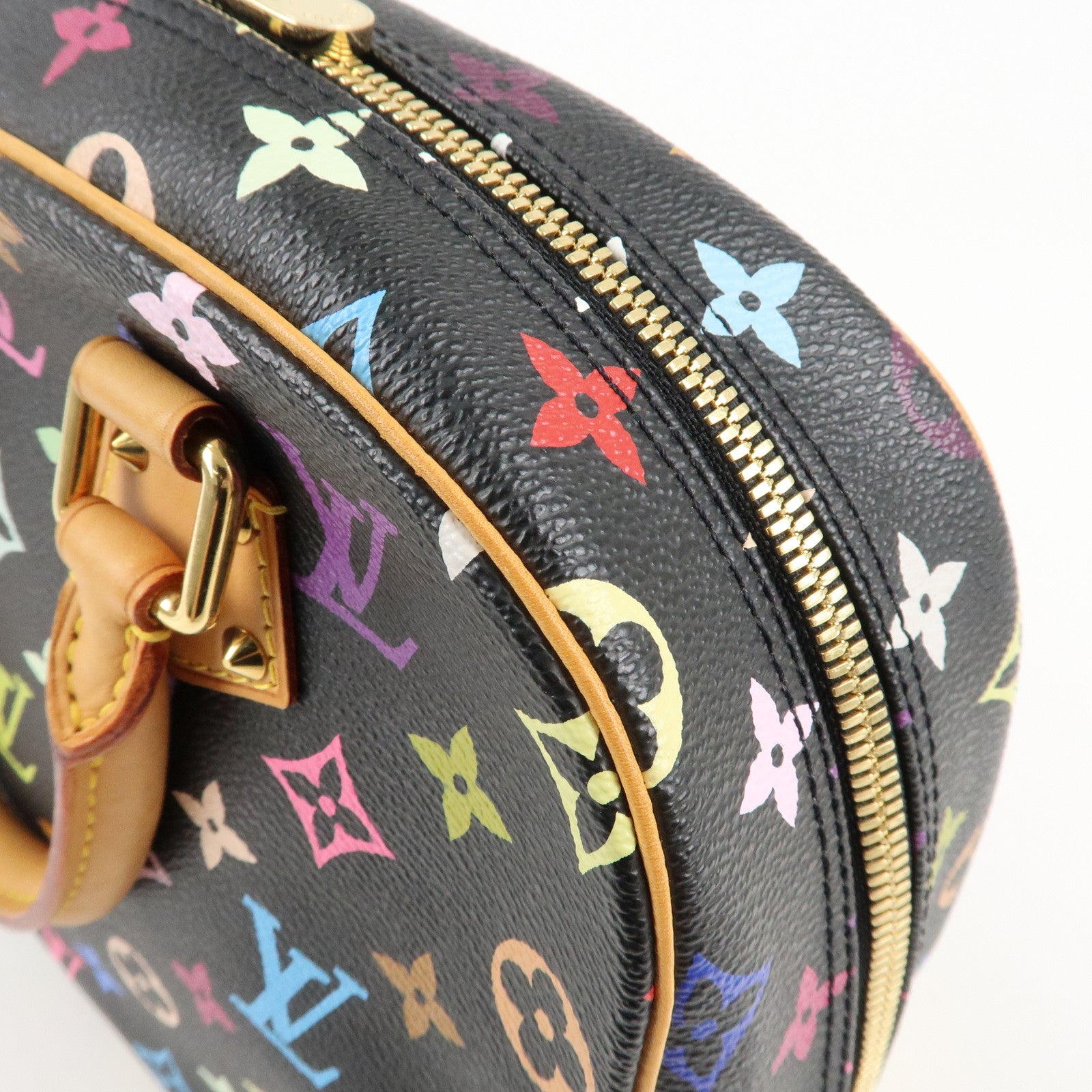 Louis Vuitton Monogram Multicolor Trouville Hand Bag M92662 Used