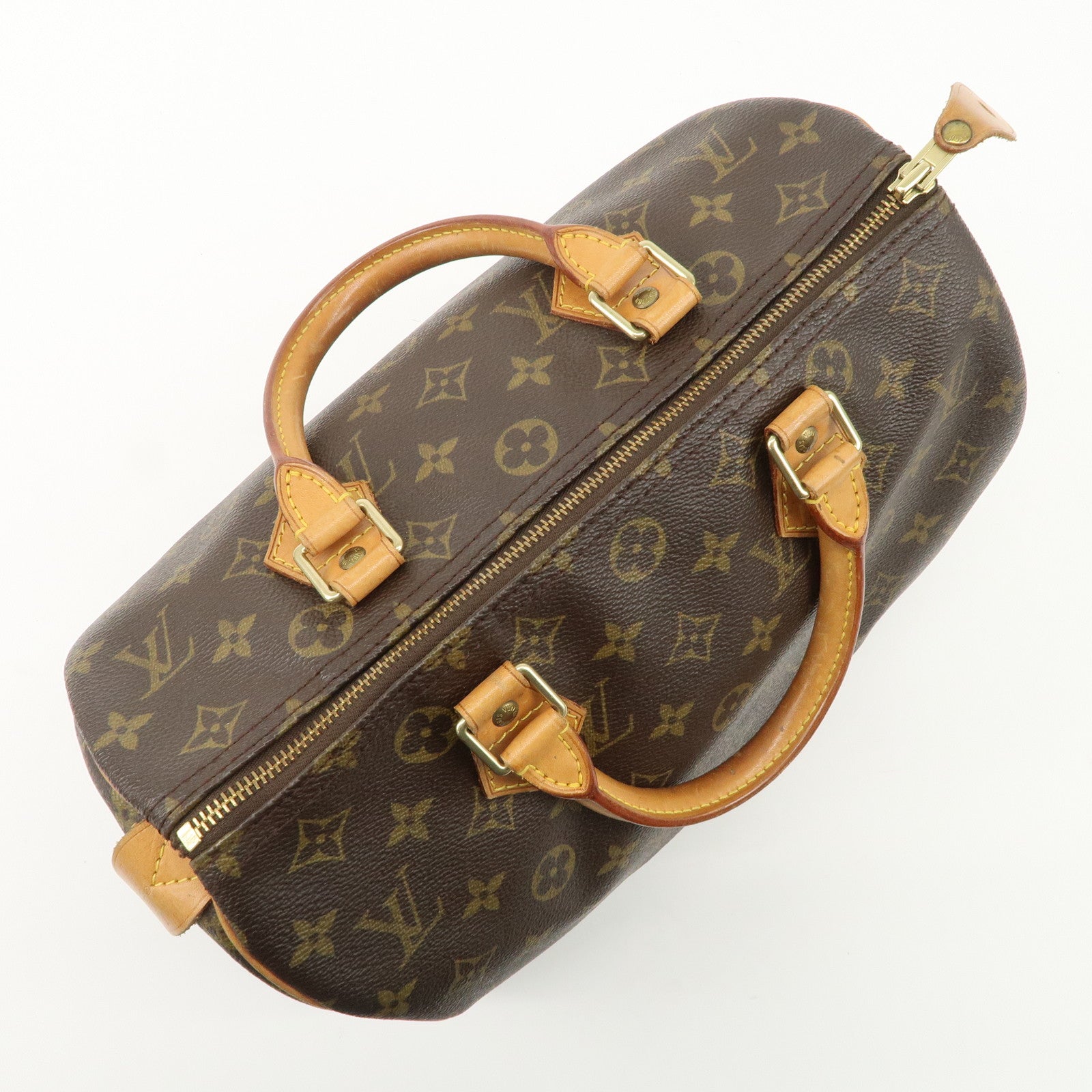 Louis Vuitton Monogram Speedy 30 Hand Bag Boston Bag M41526 Used