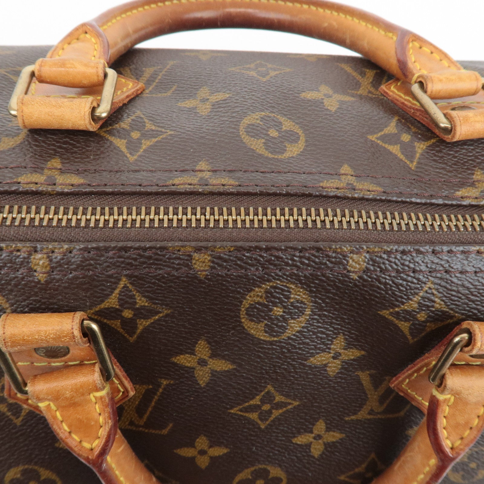 Louis Vuitton Monogram Speedy 30 Hand Bag Boston Bag M41108 Used