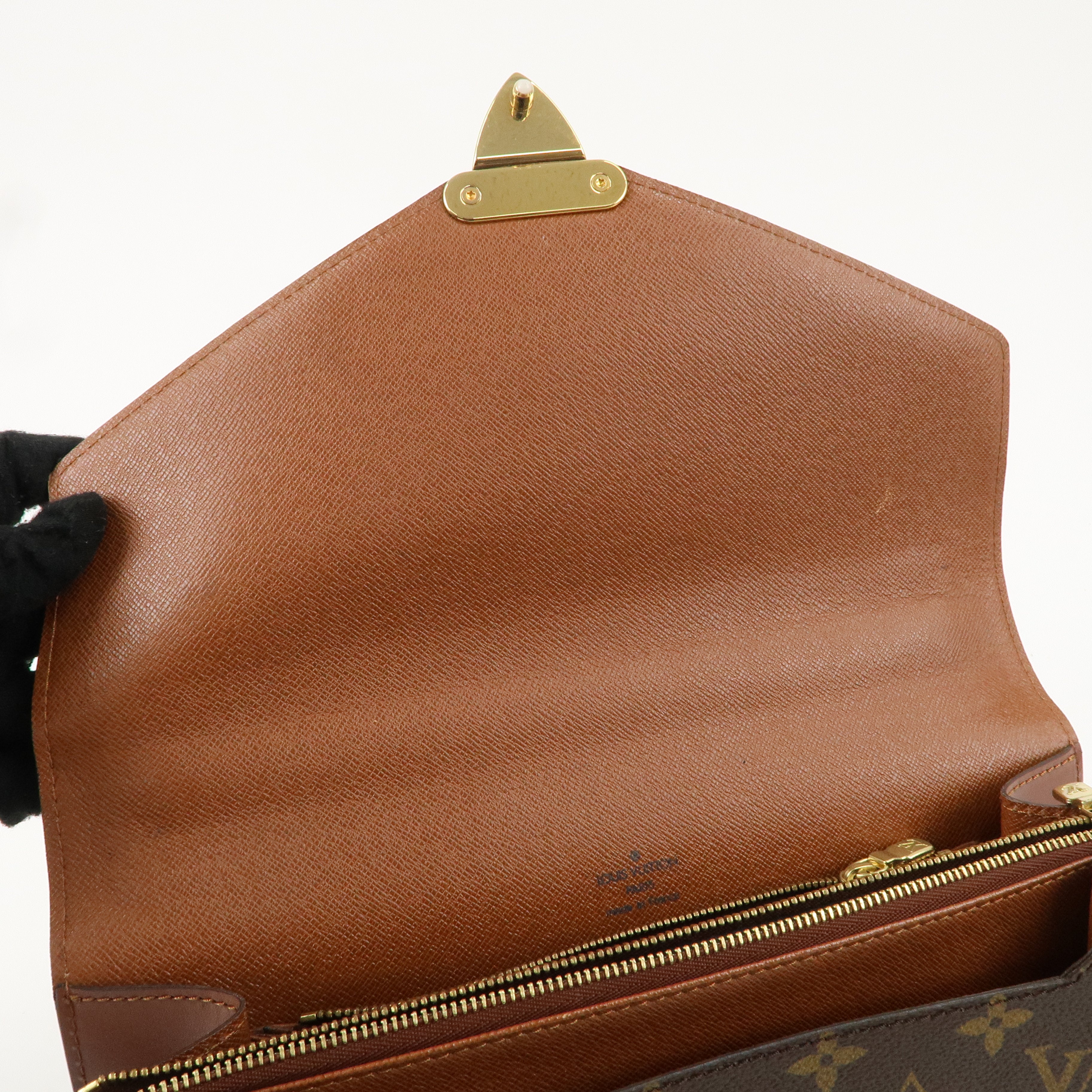 Louis Vuitton Monogram Concorde Hand Bag Brown M51190