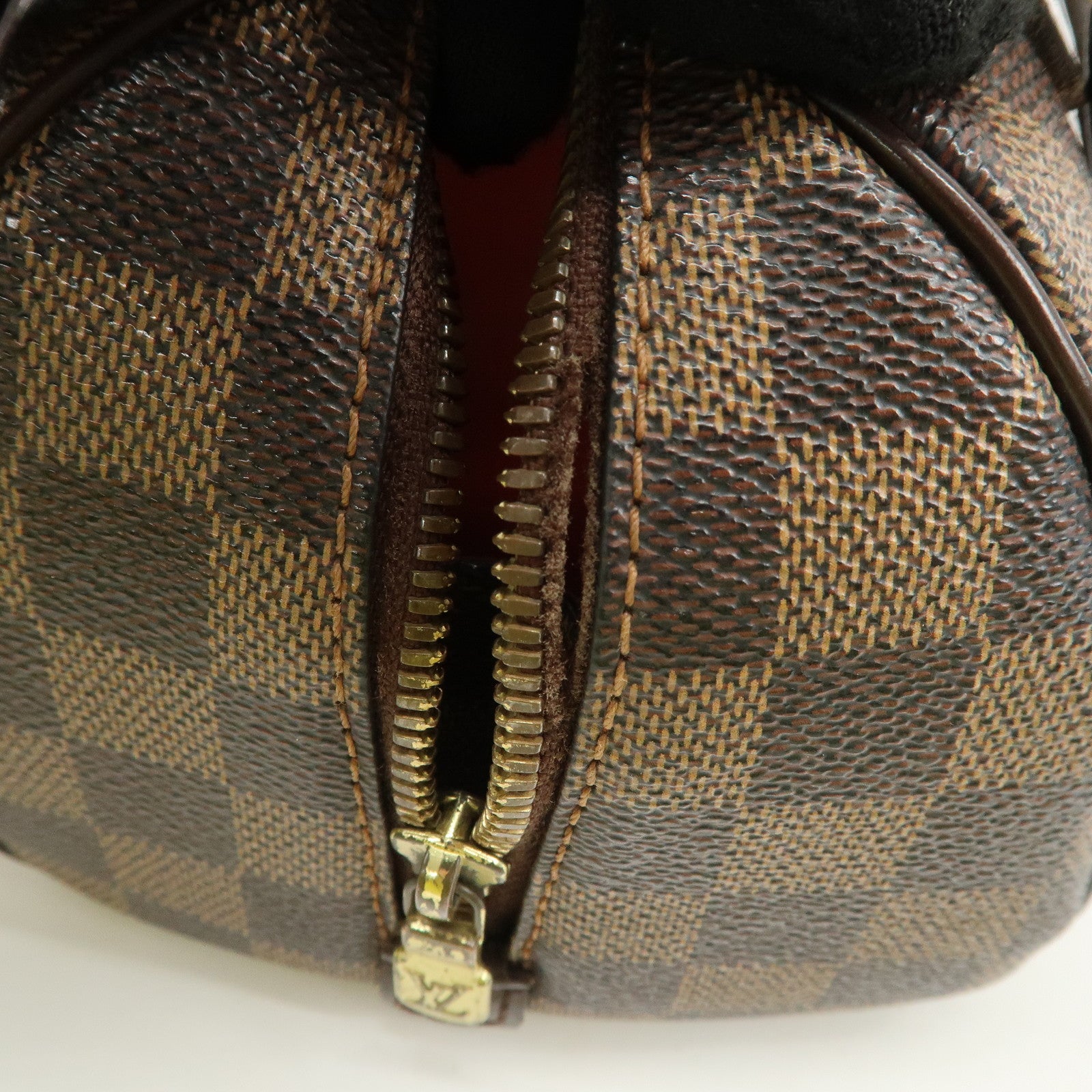 Louis Vuitton Damier Rivera Mini Hand Bag Damier Ebene N41436 Used