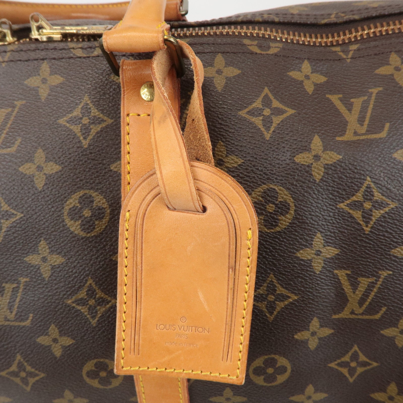 Louis Vuitton Monogram Keep All 55 Boston Bag Brown M41424 Used