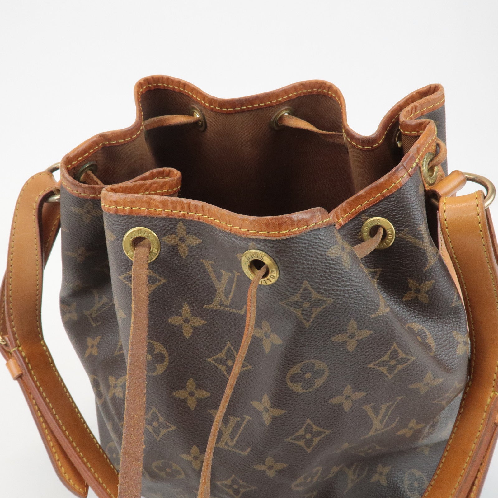 Louis Vuitton Monogram Petit Noe Shoulder Bag Brown M42226 Used