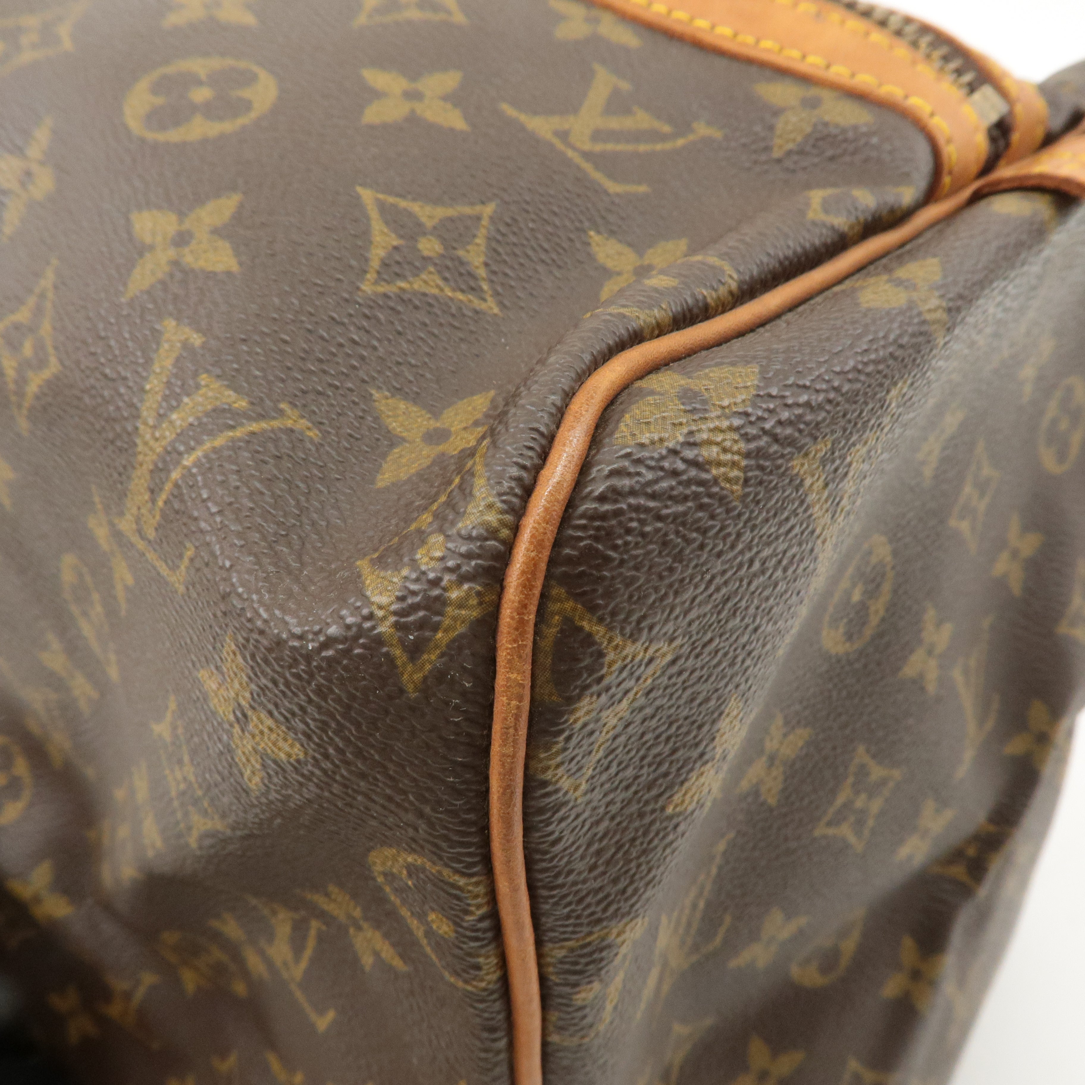 Louis Vuitton Monogram Sac Souple 55 Boston Bag Brown M41622