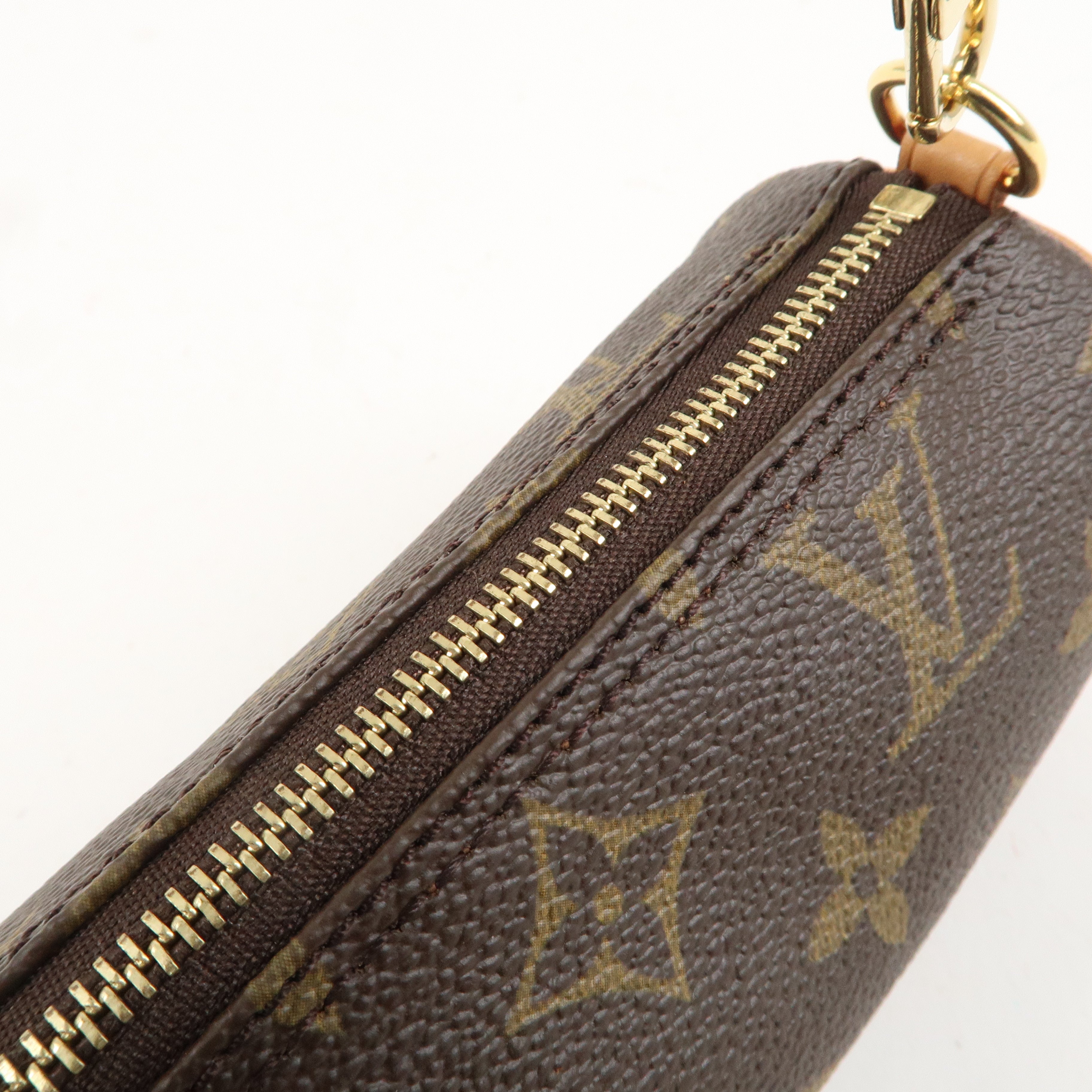 Louis Vuitton Monogram Mini Pouch for Papillon Hand Bag Brown