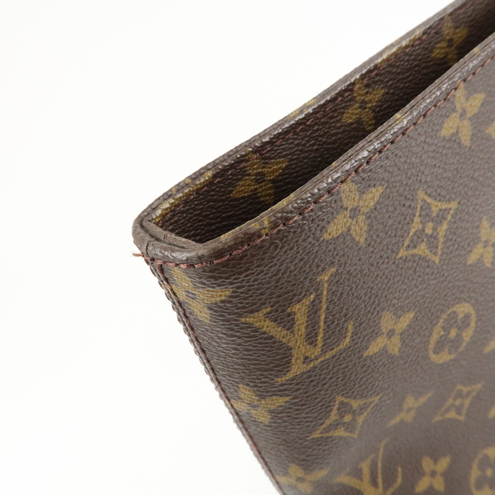 Louis Vuitton Monogram Luco Tote Bag Hand Bag Brown M51155 Used