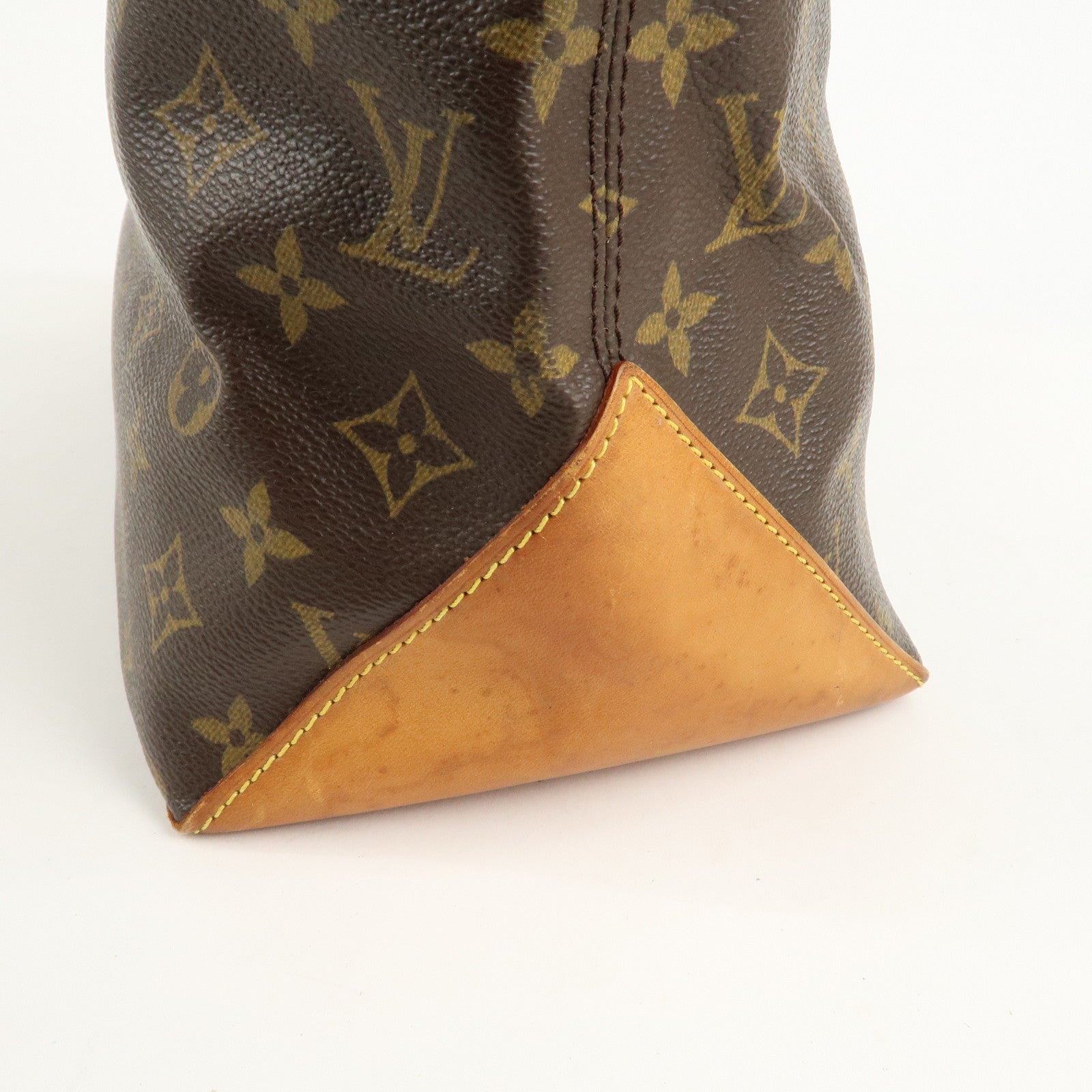 Louis Vuitton Monogram Cabas Mezzo Tote Bag Brown M51151 Used