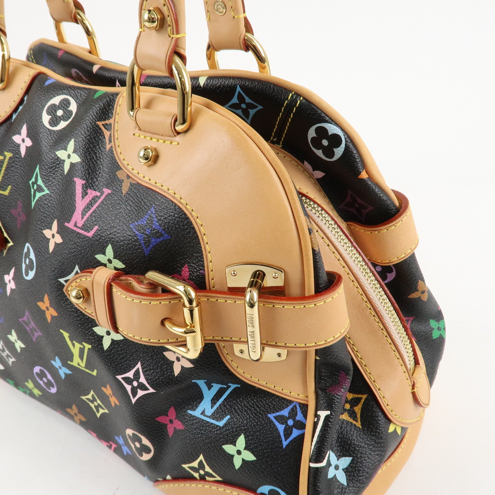 Louis Vuitton Monogram Multi Color Claudia Hand Bag M40194 Used