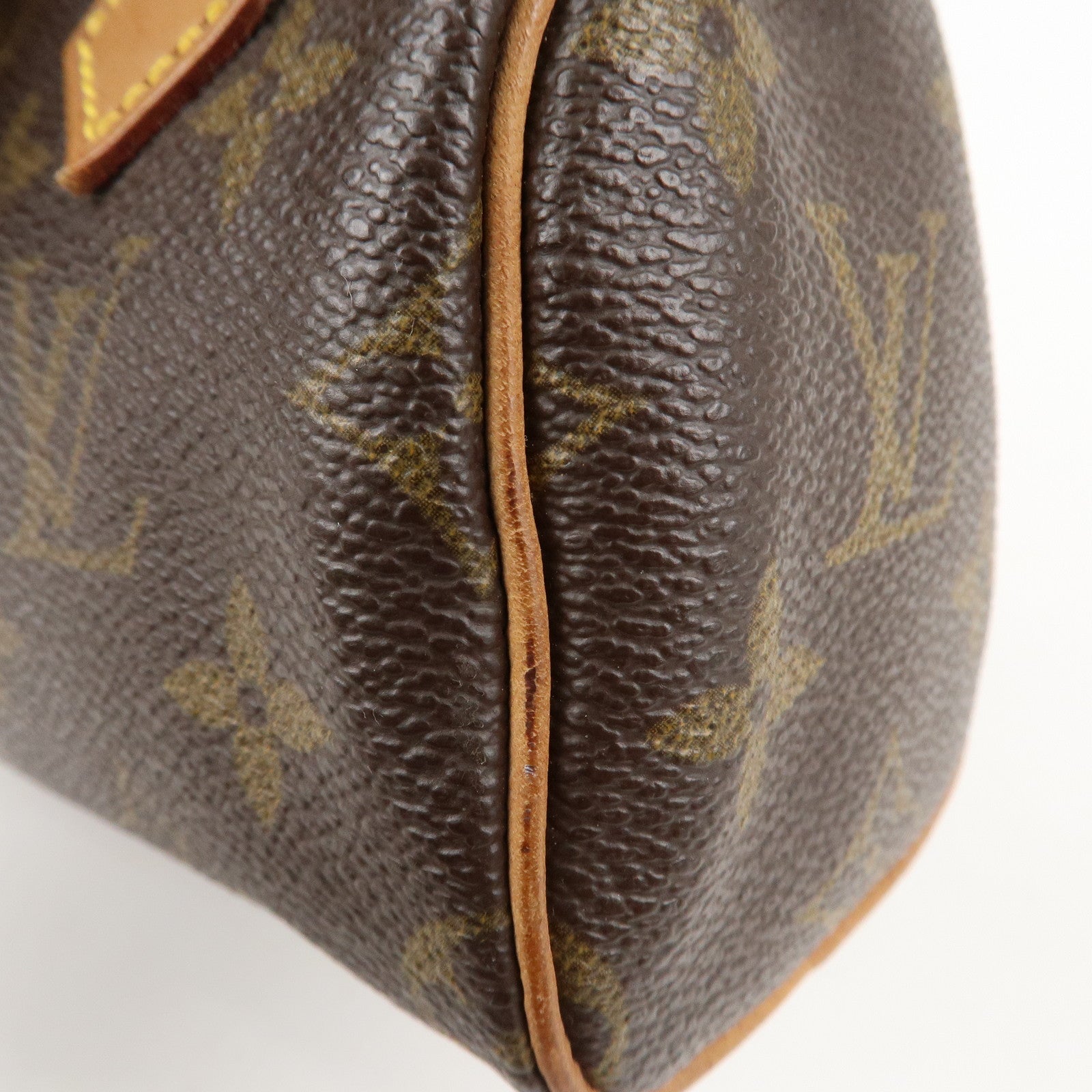 Louis Vuitton Monogram Mini Speedy Hand Bag Brown M41534