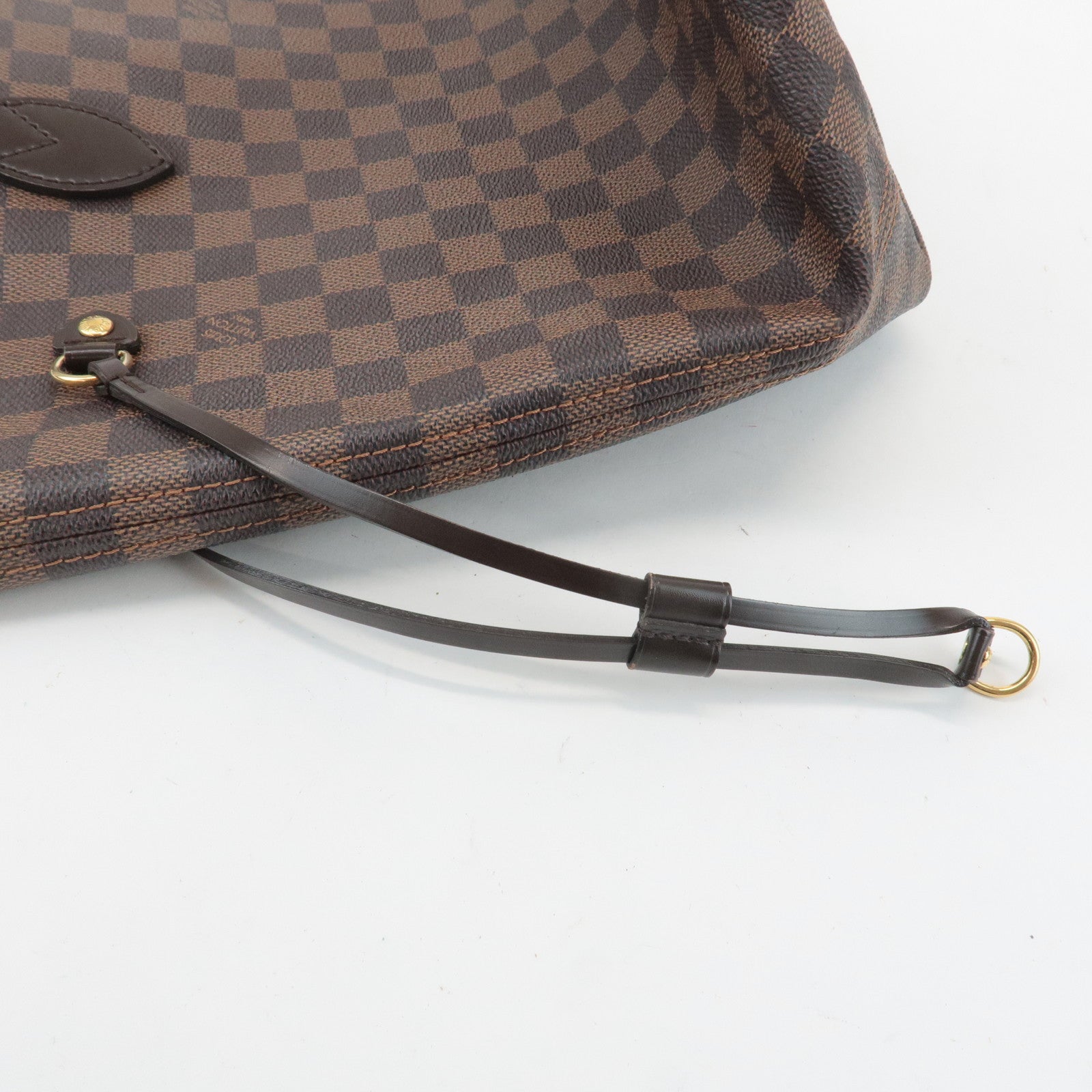 Louis Vuitton Damier Neverfull MM Tote Bag Damier Ebene N51105 Used