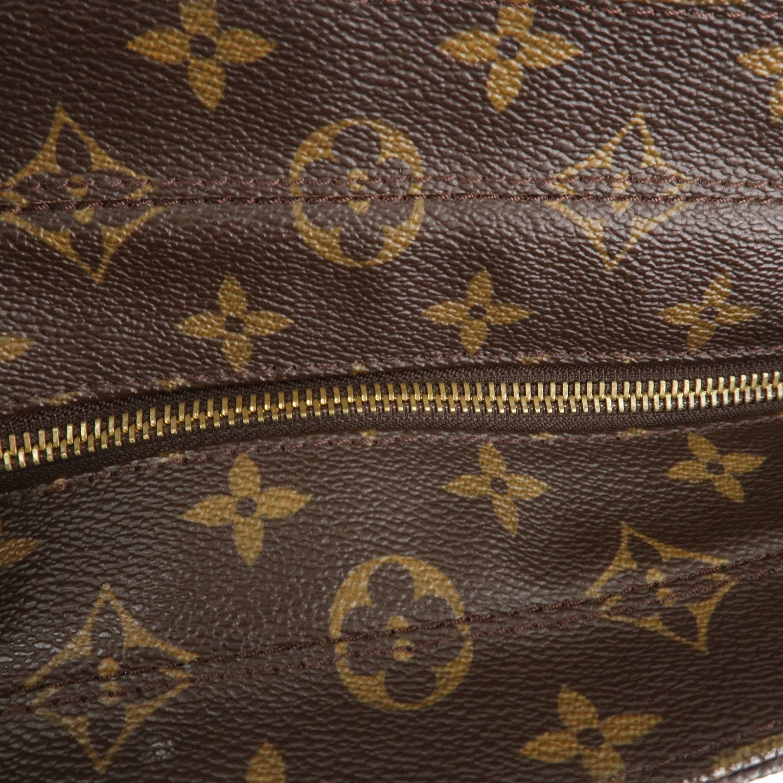 Louis Vuitton Monogram Luco Tote Bag Hand Bag Brown M51155 Used