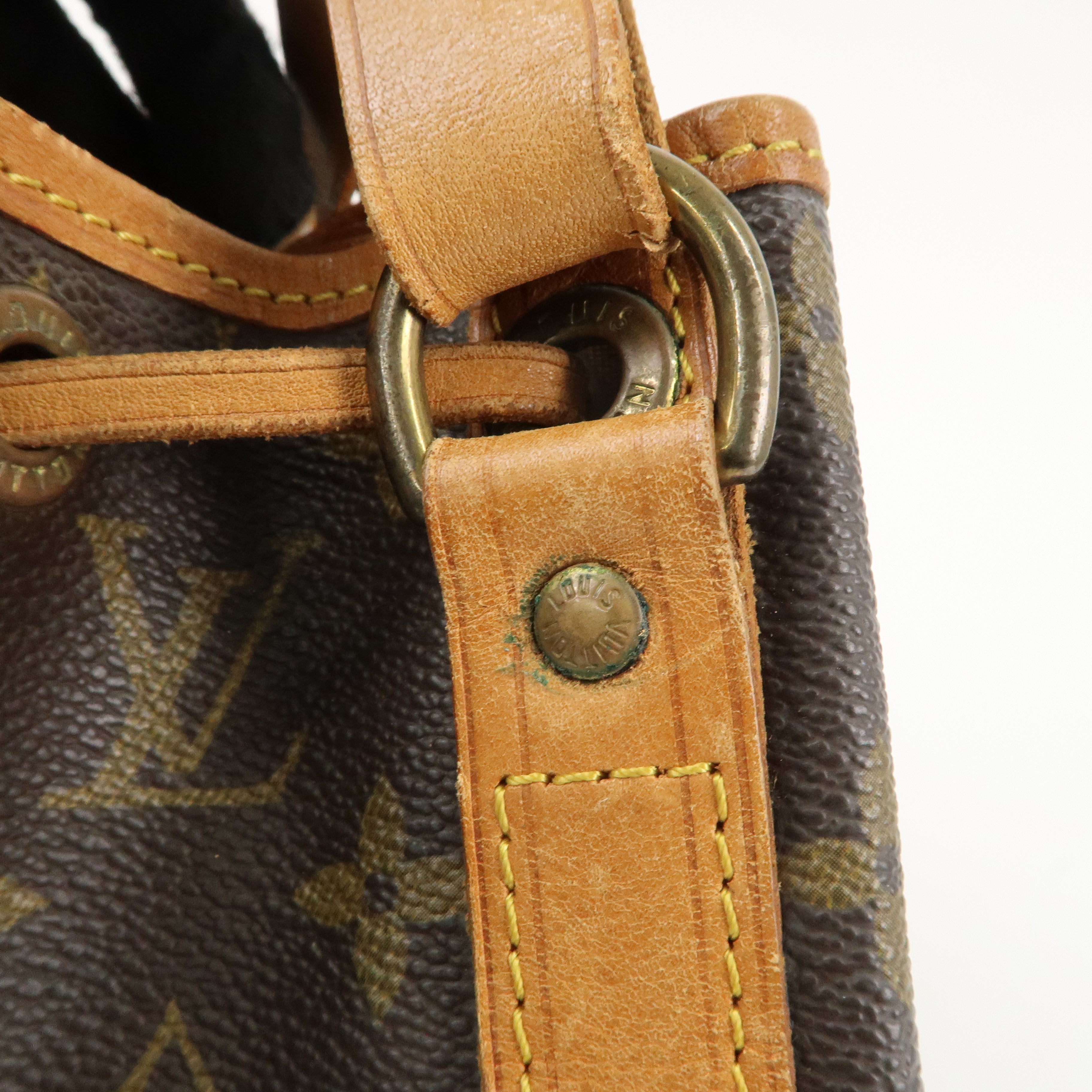 Louis Vuitton Monogram Petit Noe Shoulder Bag Brown M42226