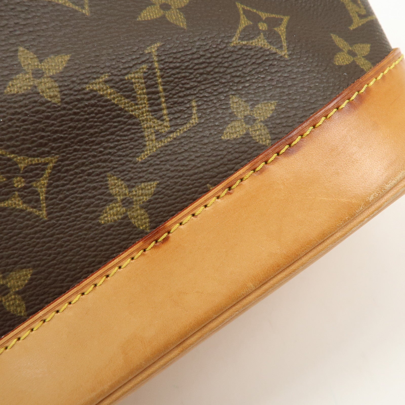 Louis Vuitton Monogram Alma Hand Bag Brown M51130